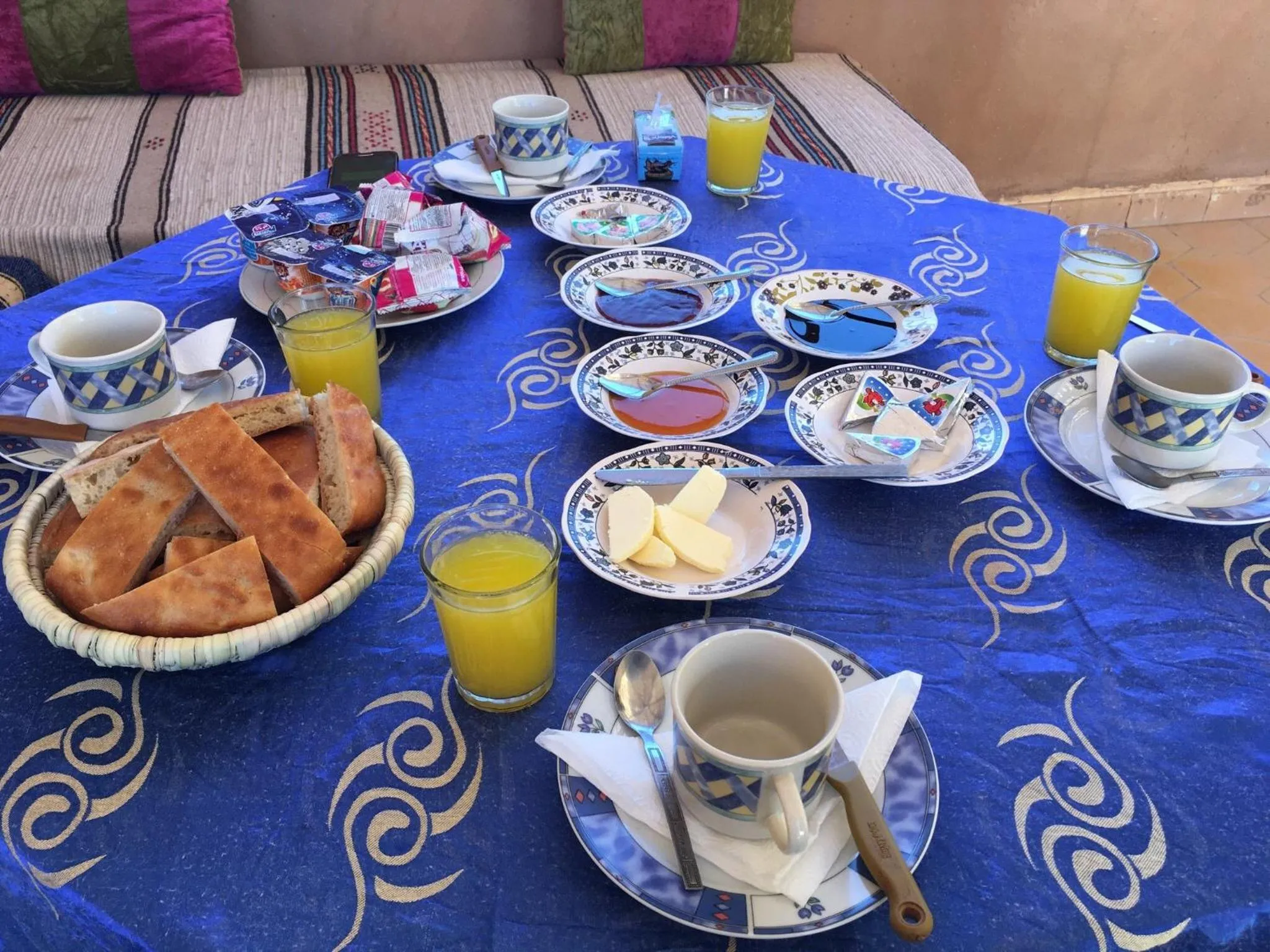 Breakfast in Riad Aicha & Camel Trekking