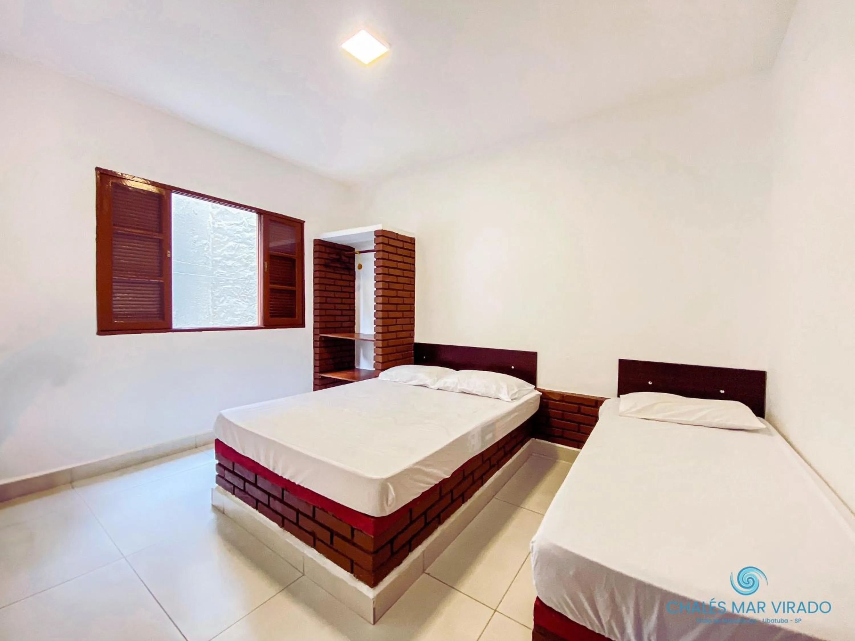 Bedroom, Bed in Chalés Mar Virado