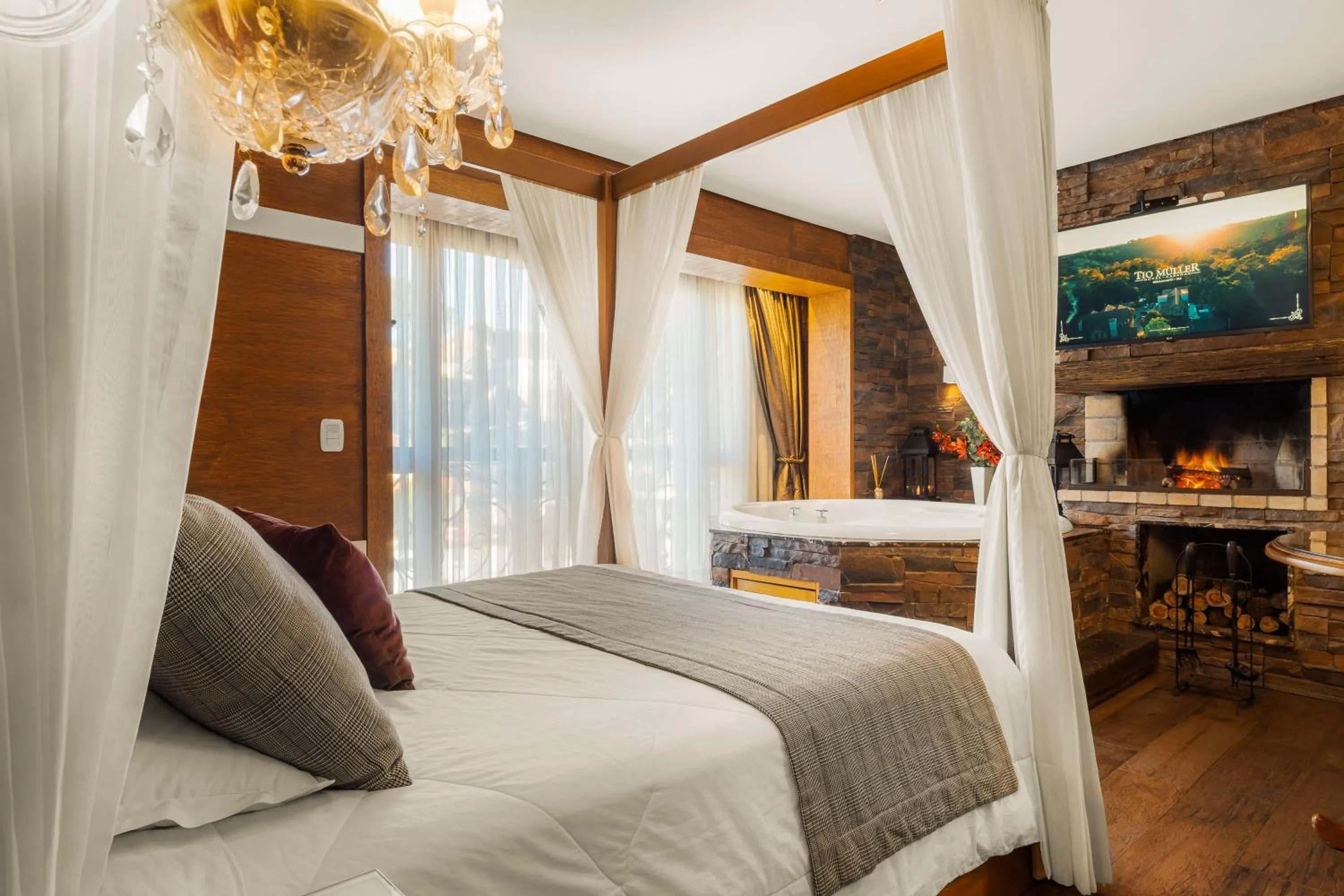 Bed in Hotel Cabanas Tio Müller