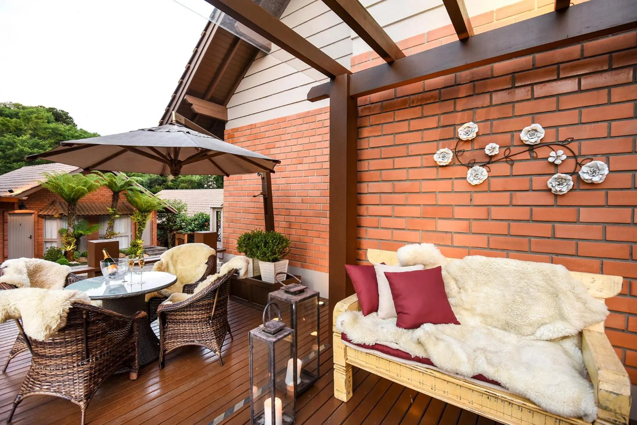 Patio in Hotel Cabanas Tio Müller