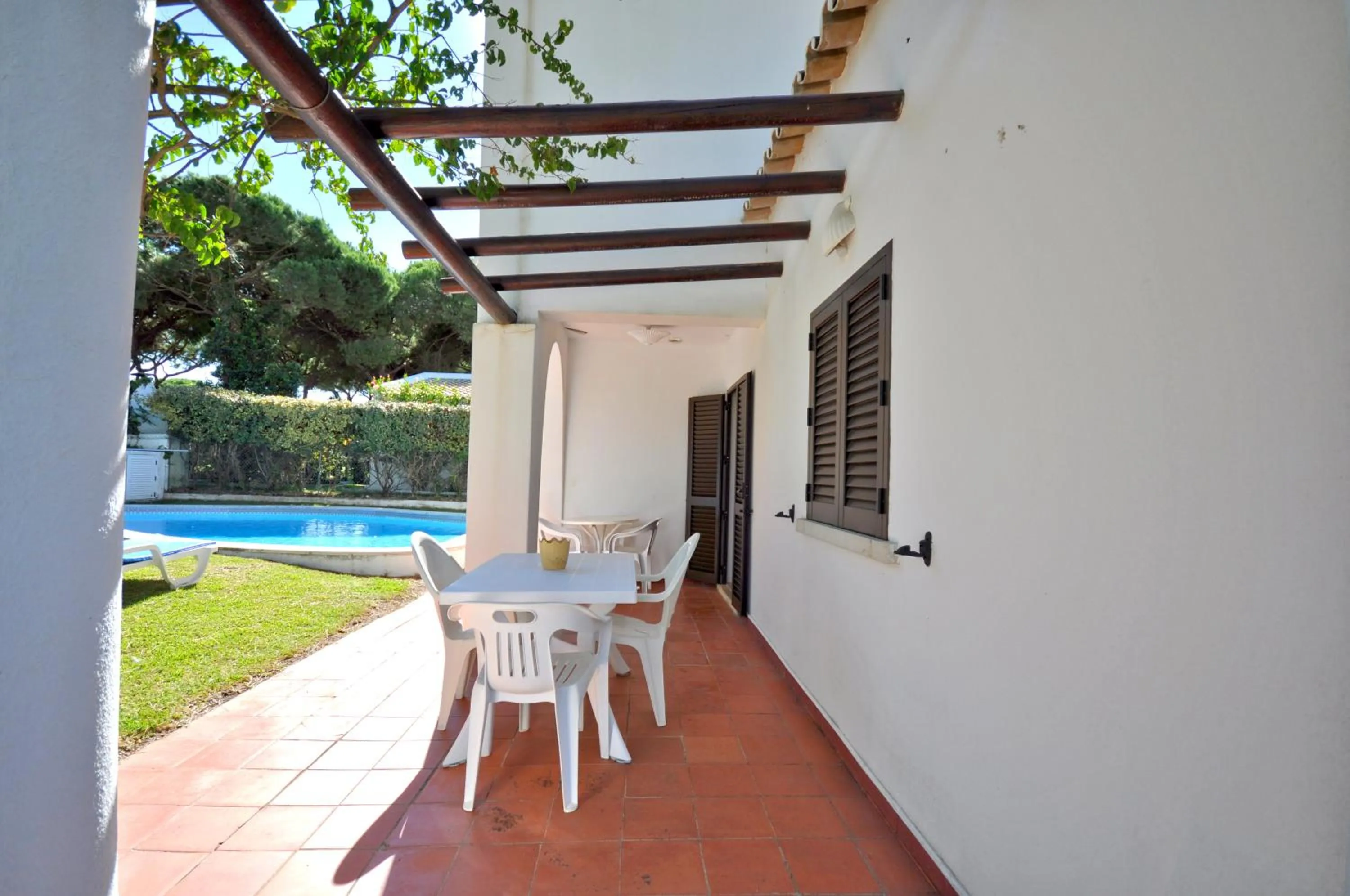 Patio in Private Pool villa, Walking distance to the centre, Golf Facing