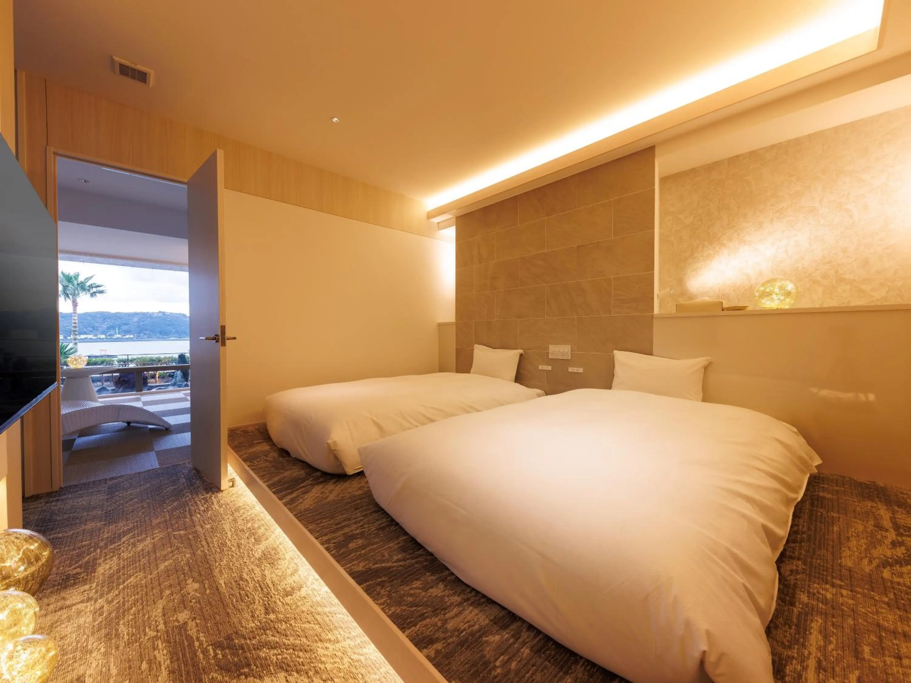 Bed in Kurofune Hotel