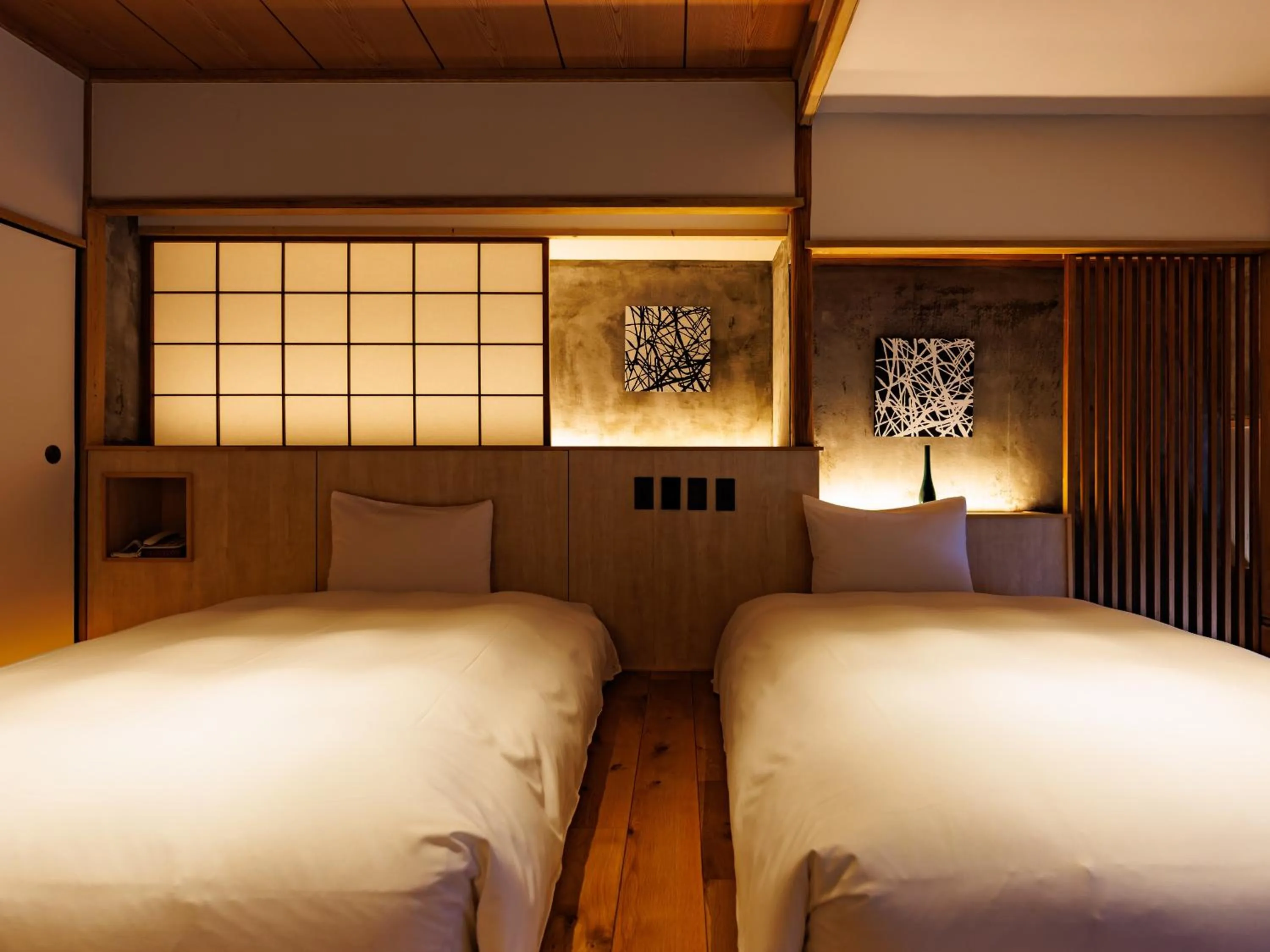 Bed in Kurofune Hotel