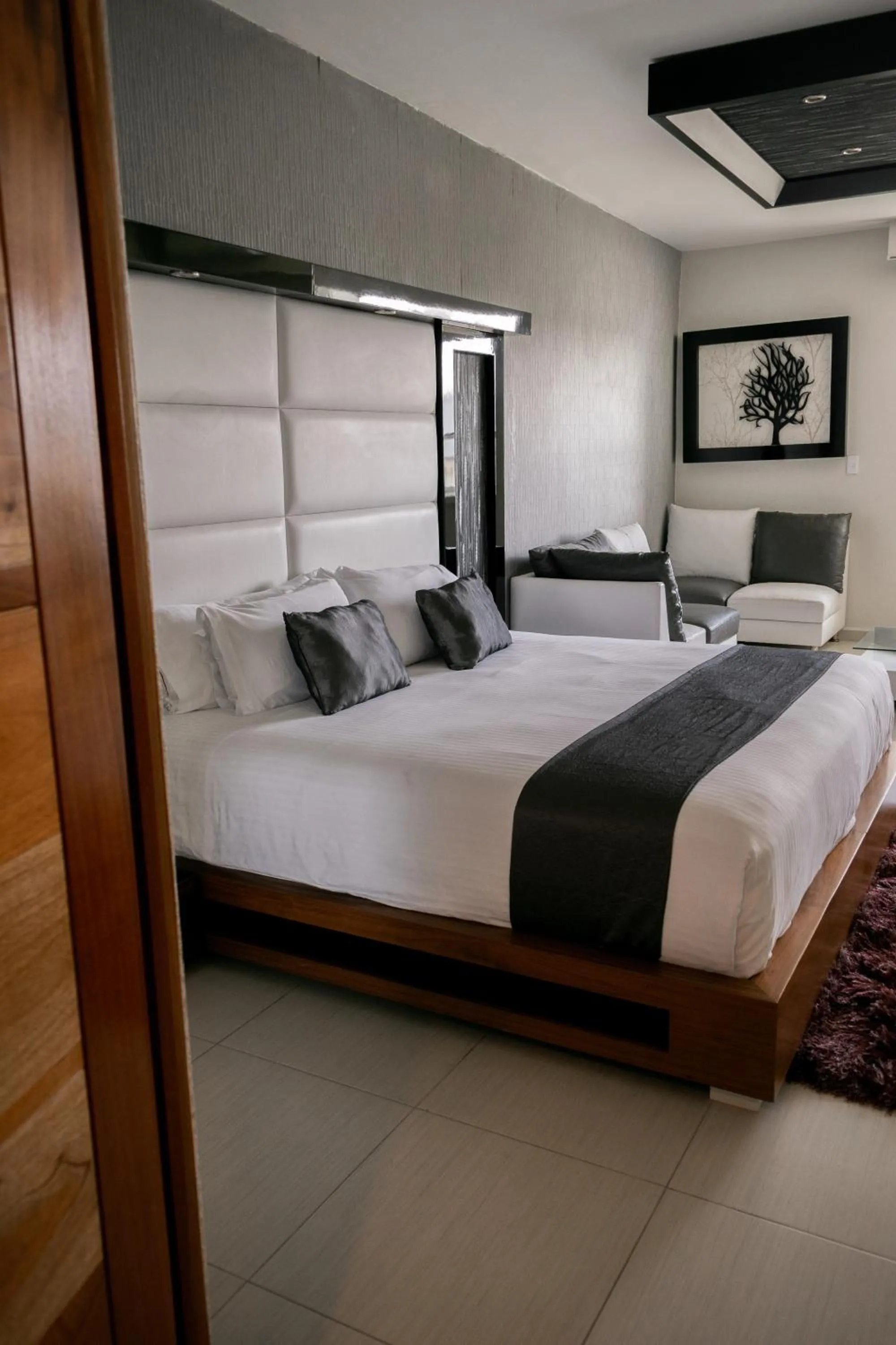 Bed in Hotel Aquetzalli