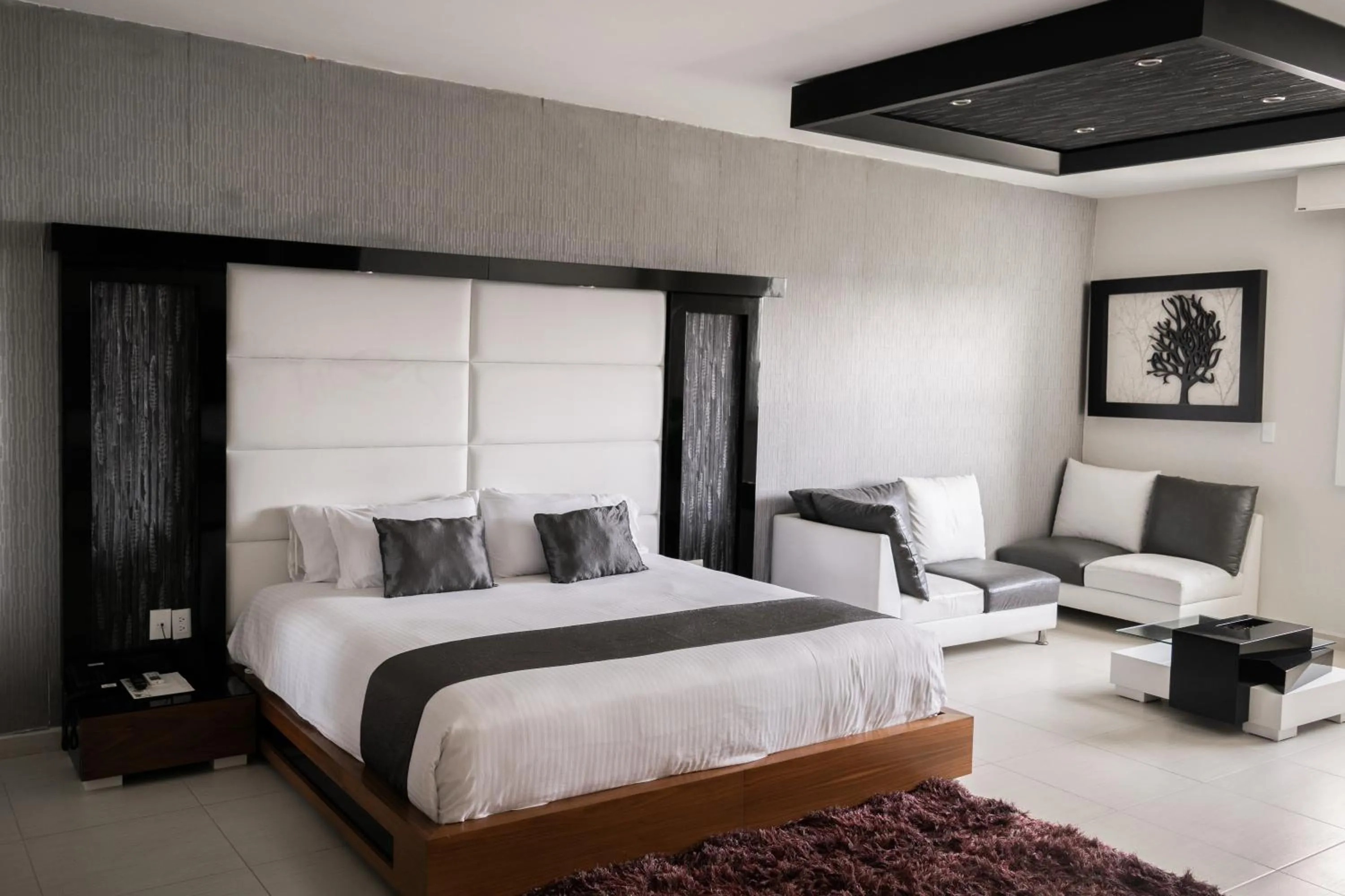 Bed in Hotel Aquetzalli