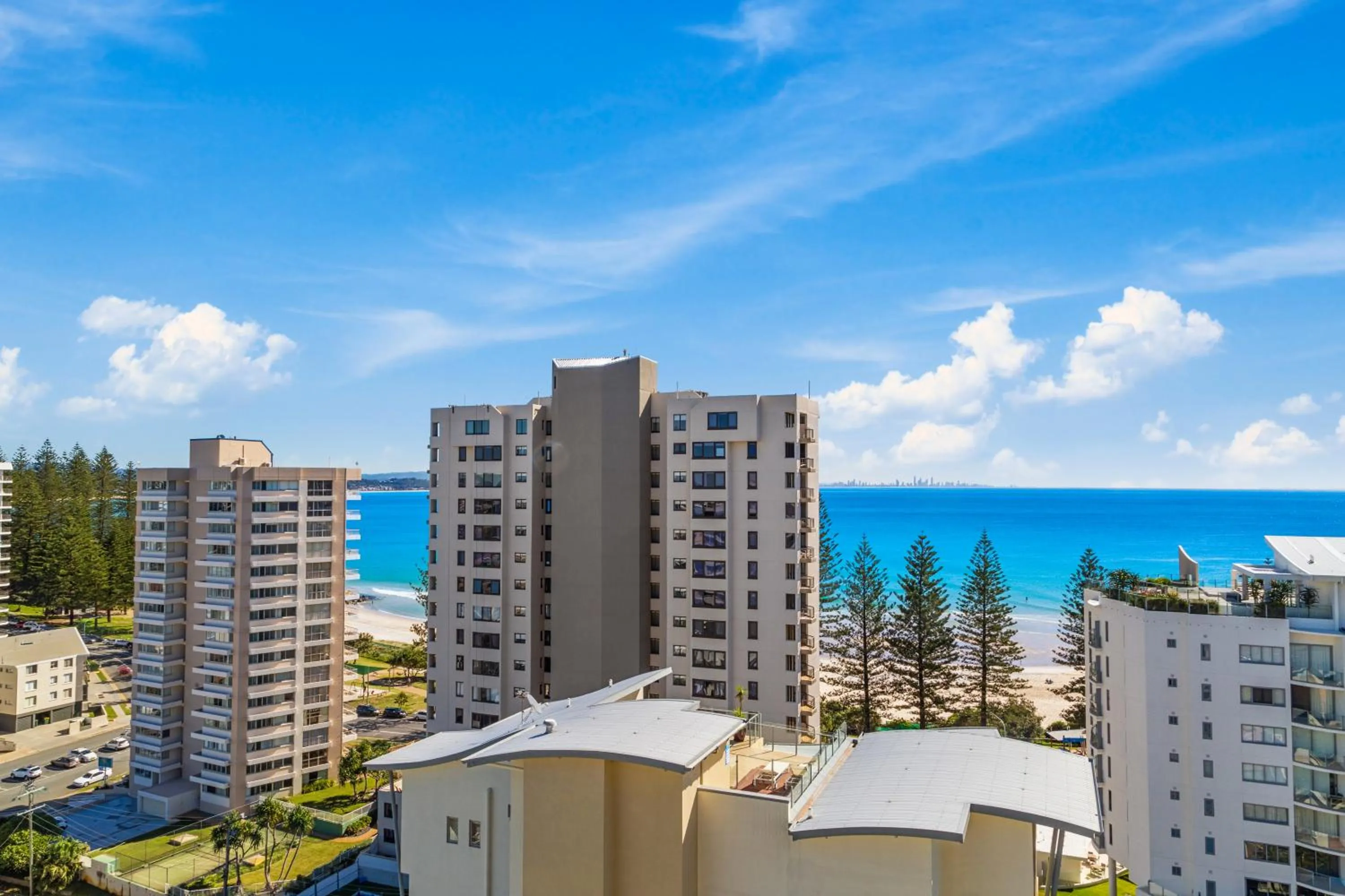 Sea view in Rainbow Commodore Coolangatta
