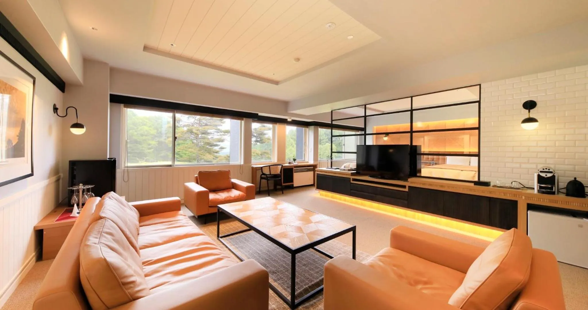 Living room in Villa the Club Karuizawa