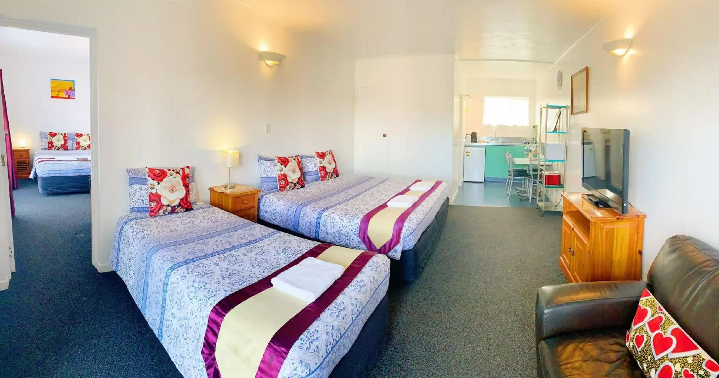 Bed in Kerry's Motel