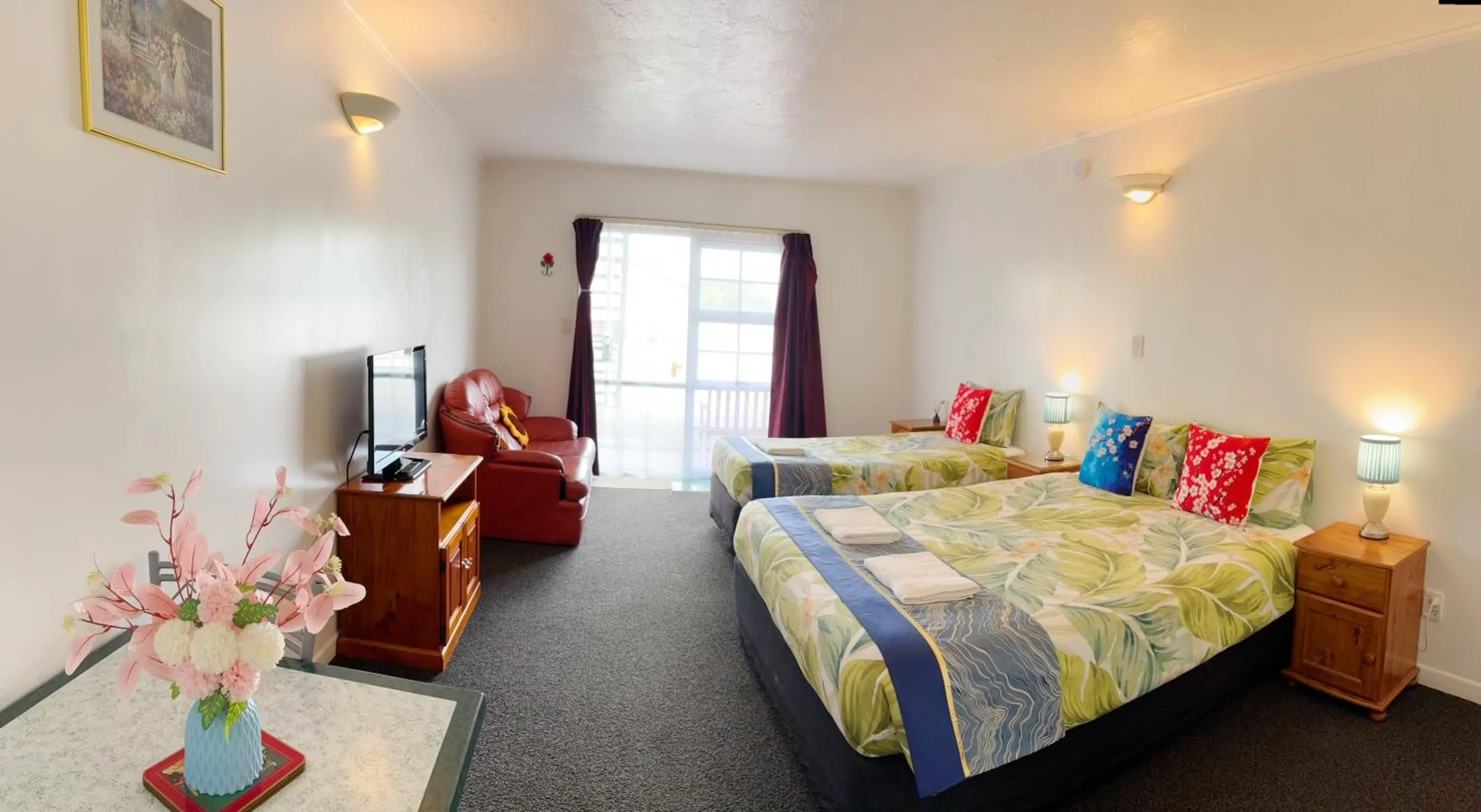 Bed in Kerry's Motel