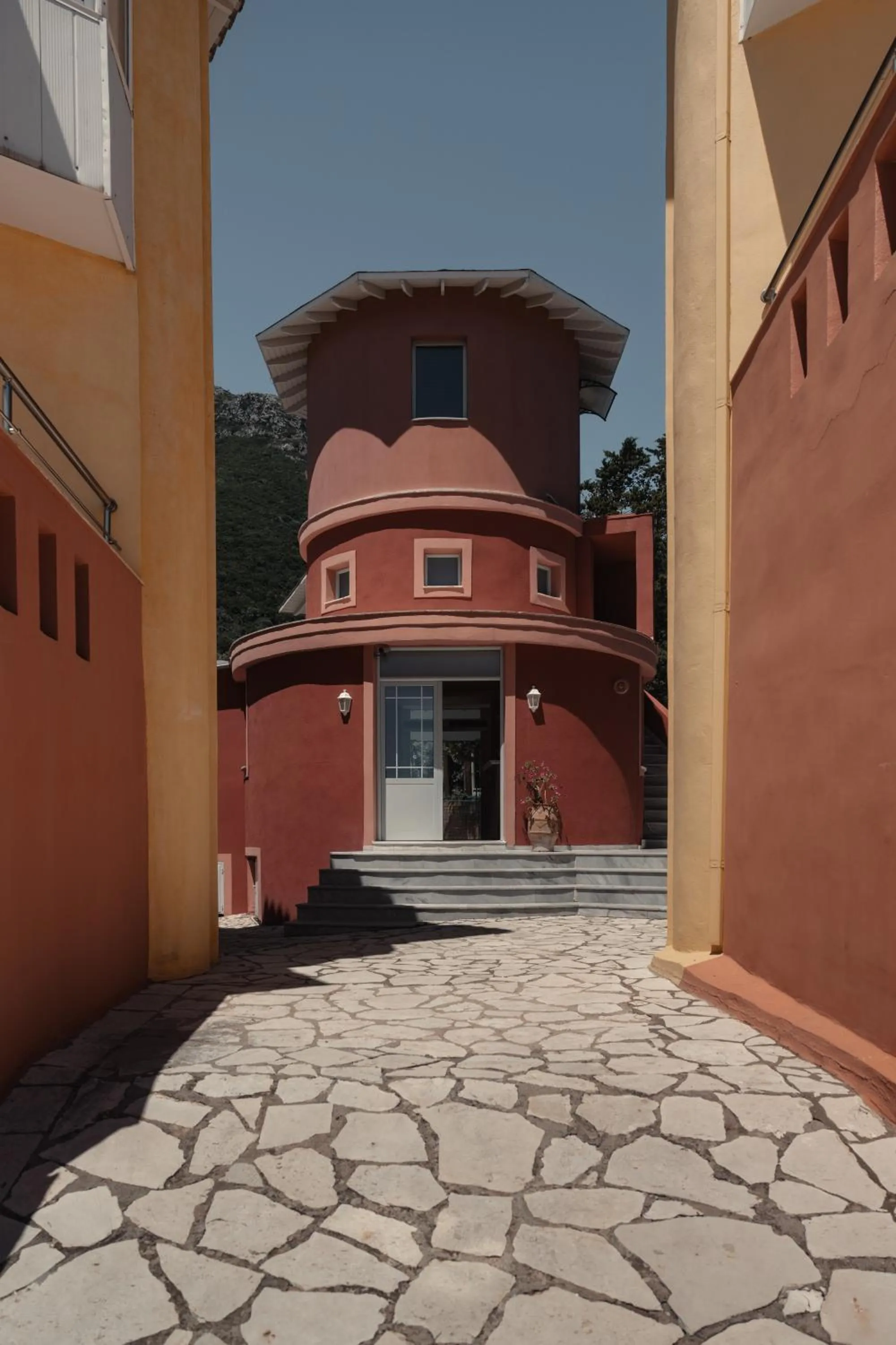 Inner courtyard view in Red Tower Hotel