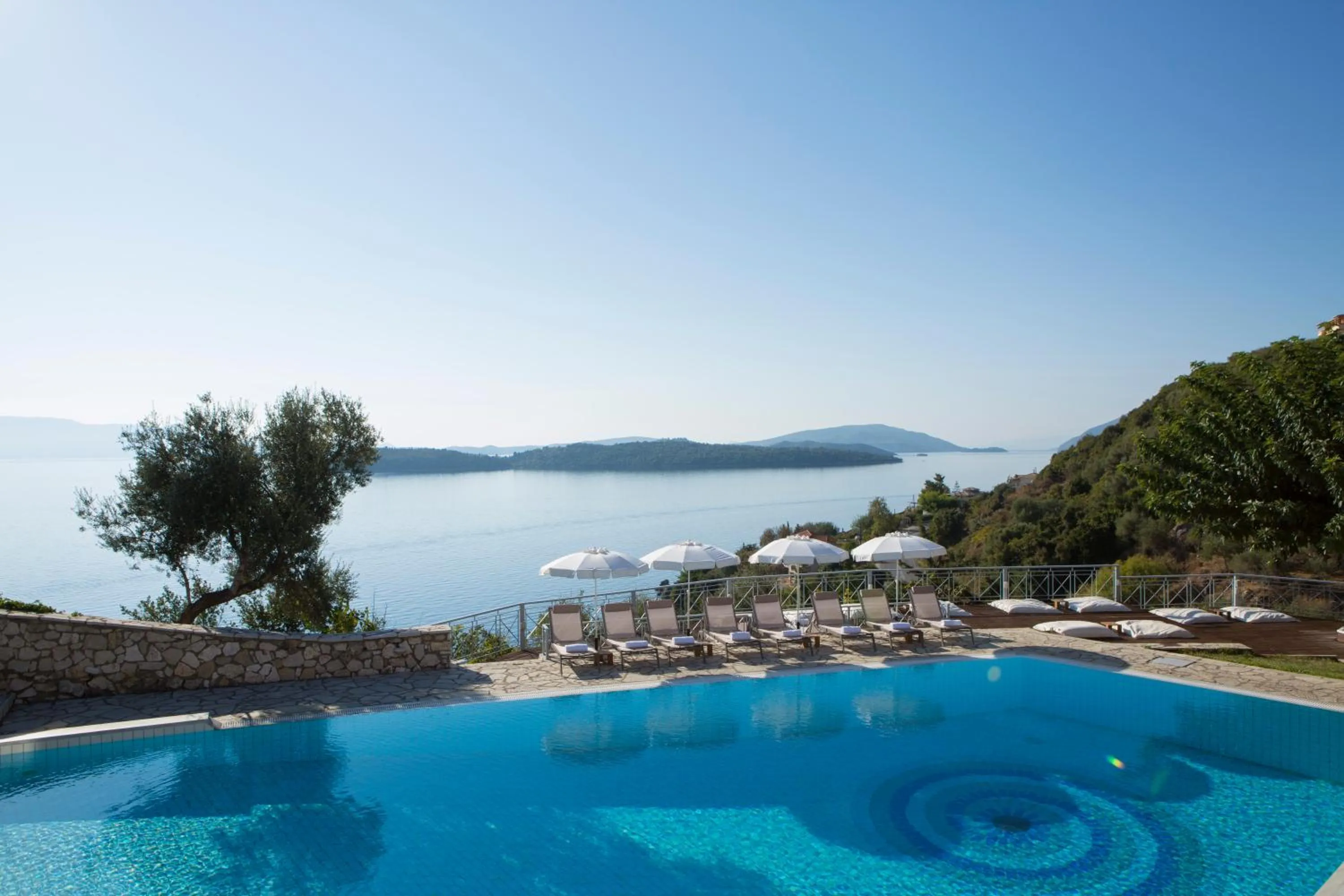Pool view in Red Tower Hotel