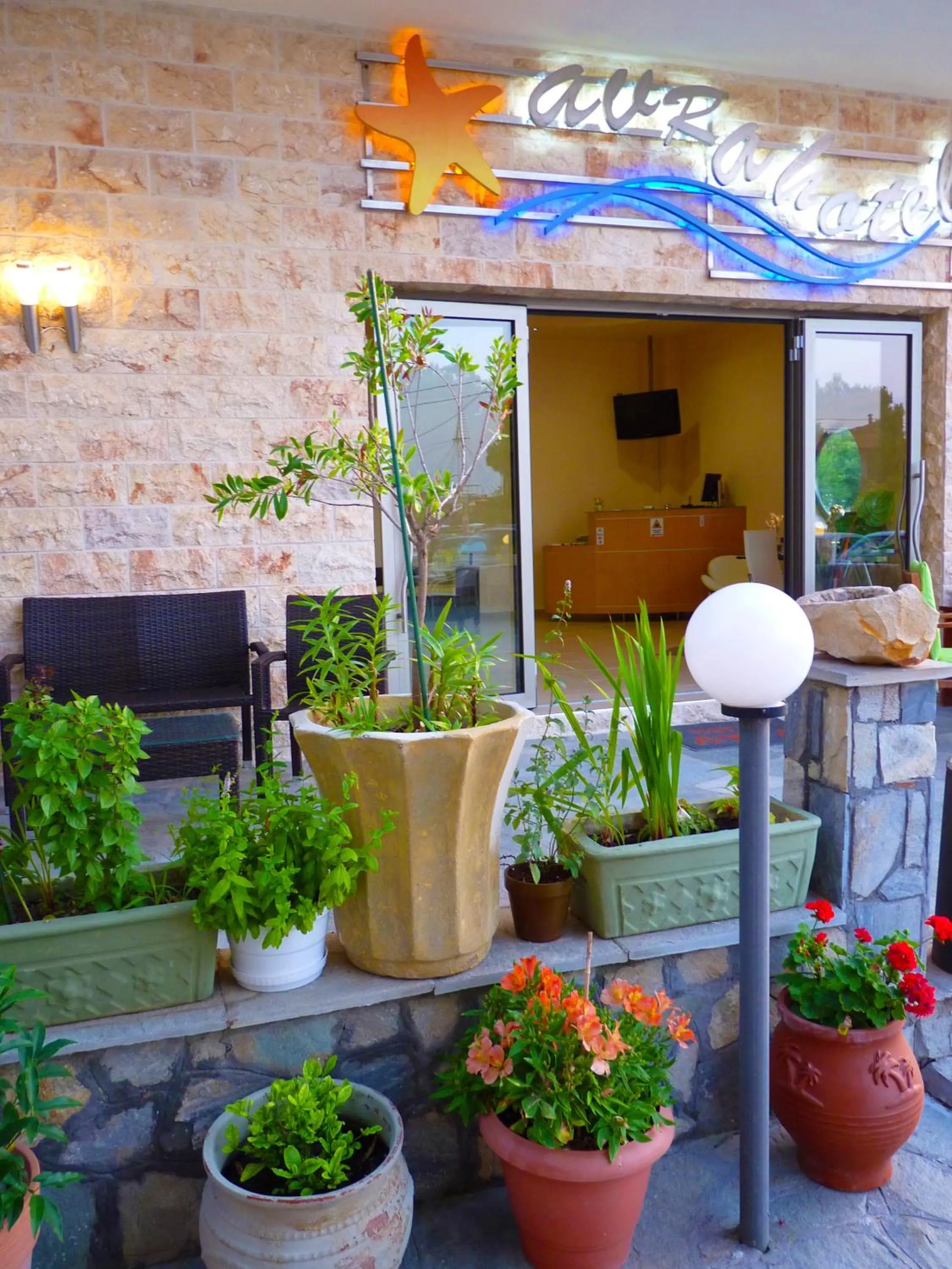 Facade/entrance in Avra Hotel