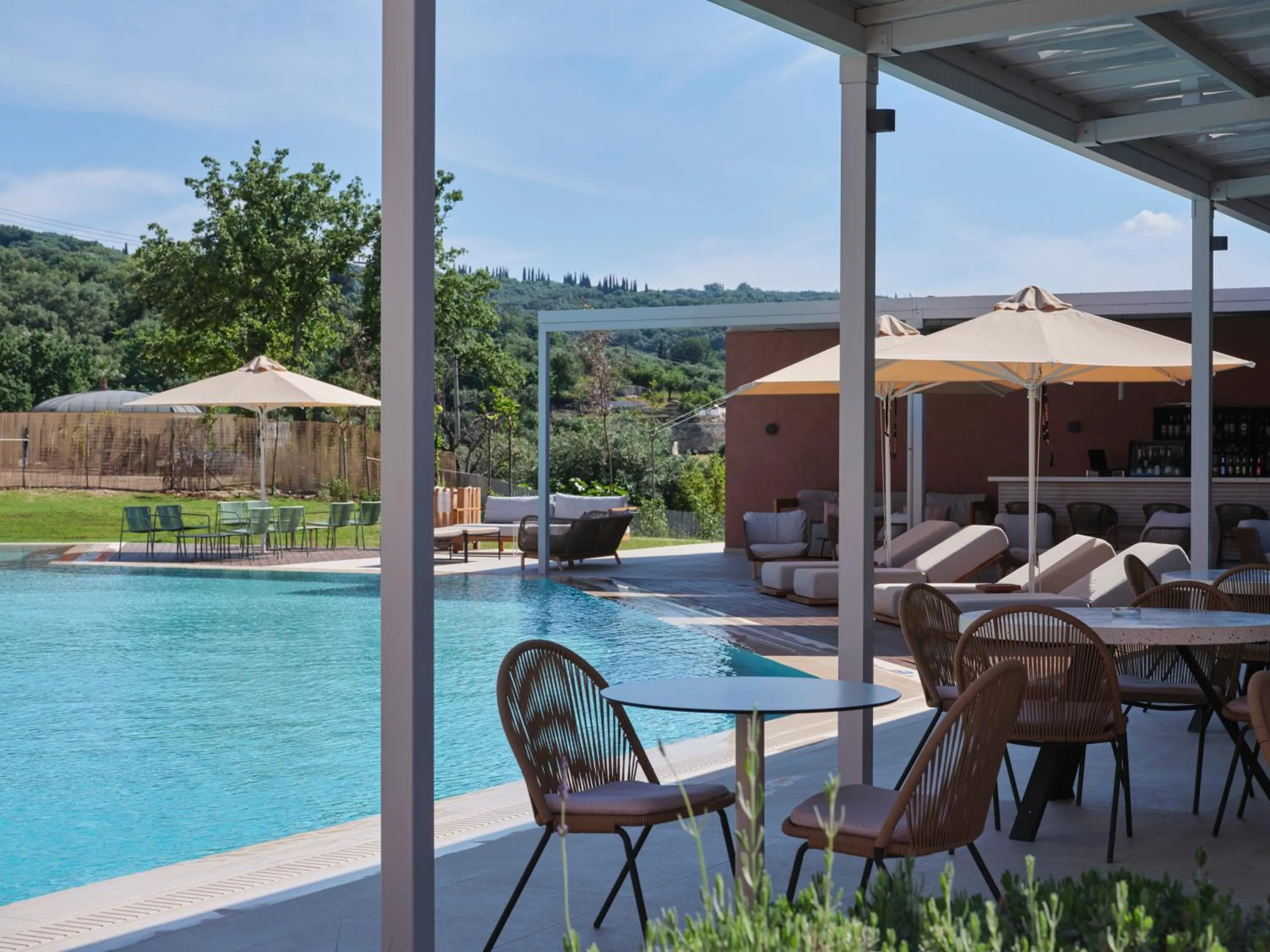 Pool view in Lena Mare Boutique Hotel