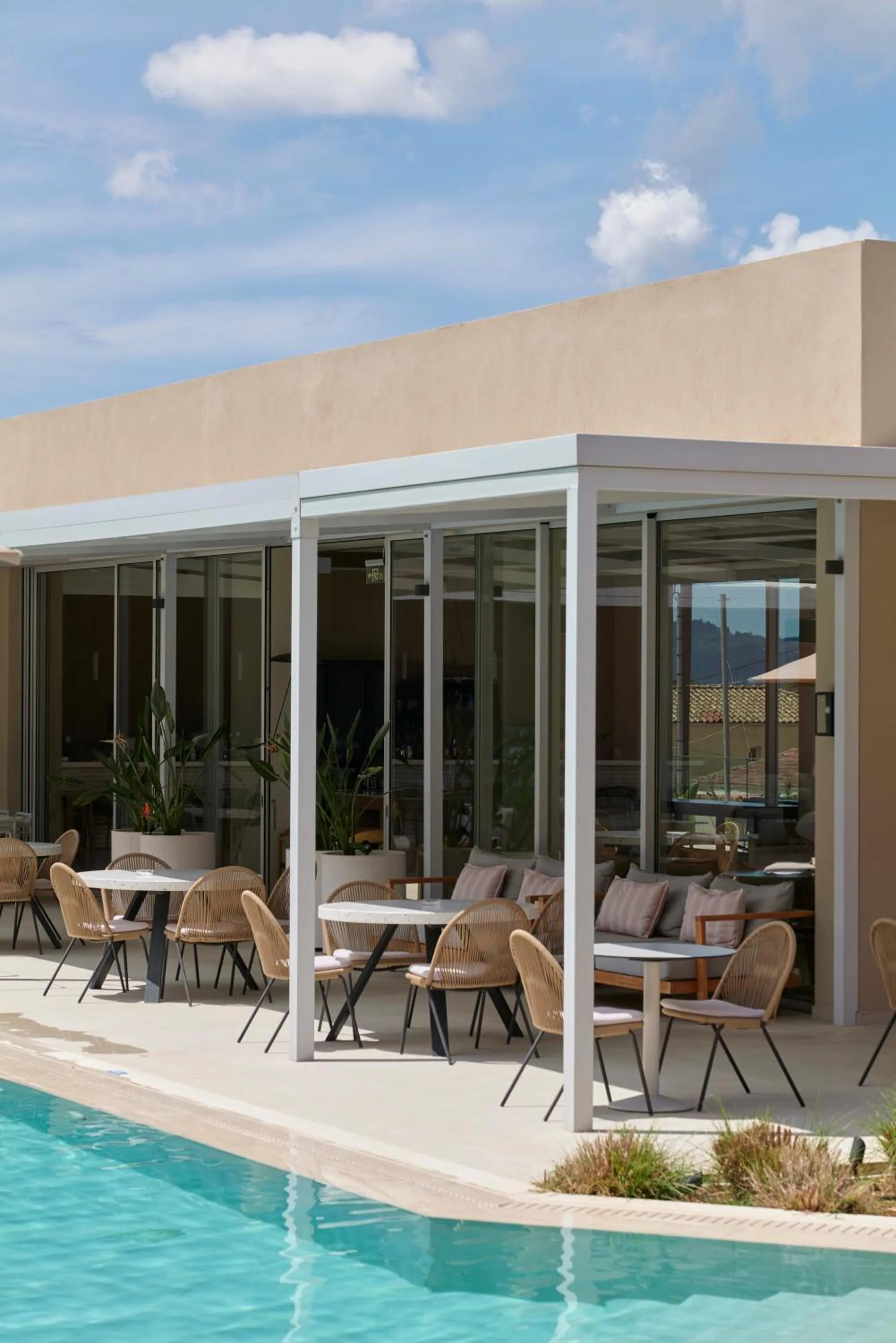 Pool view in Lena Mare Boutique Hotel