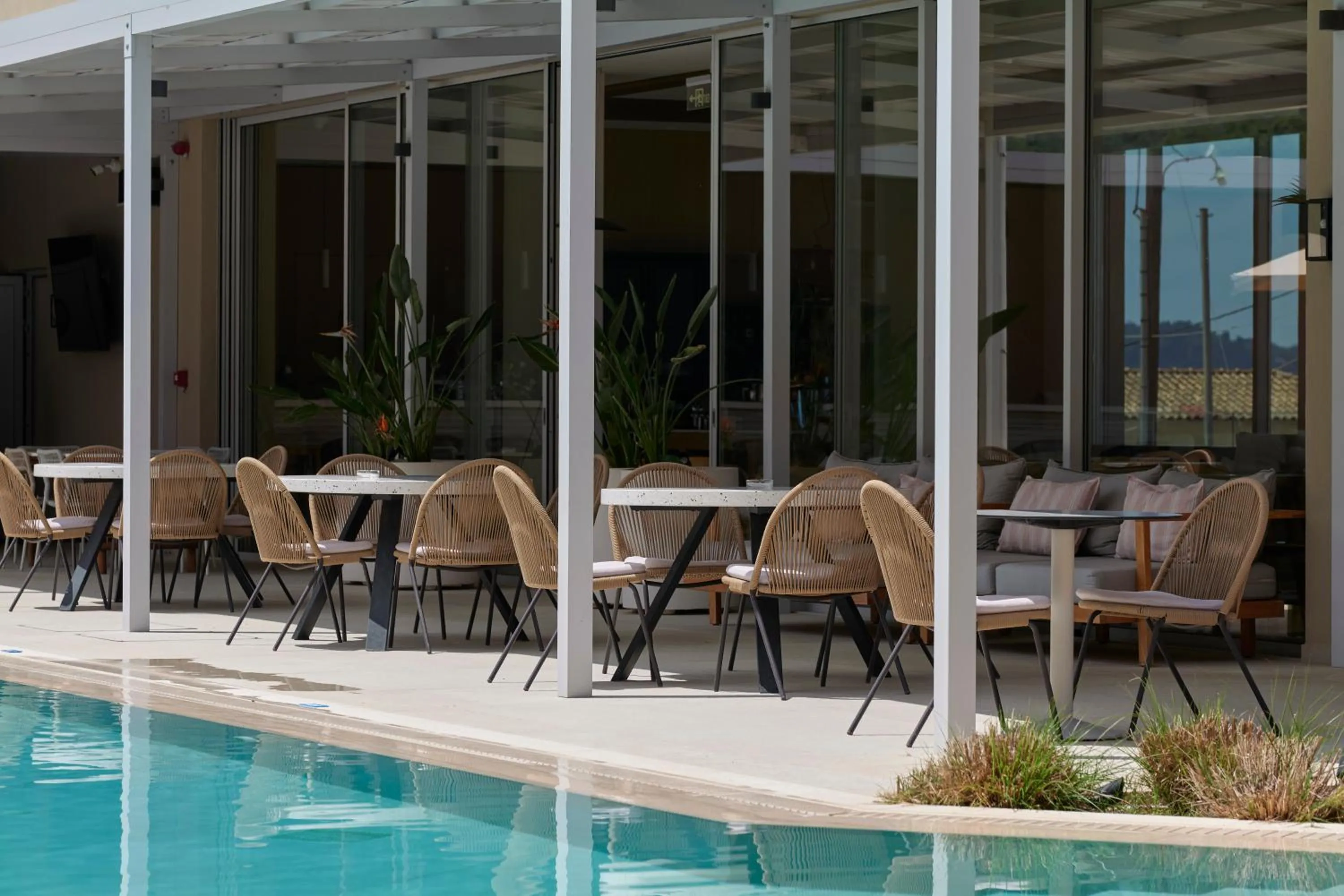 Pool view in Lena Mare Boutique Hotel
