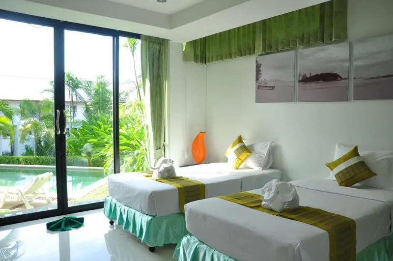 Bed in Samui Honey Tara Villa Residence