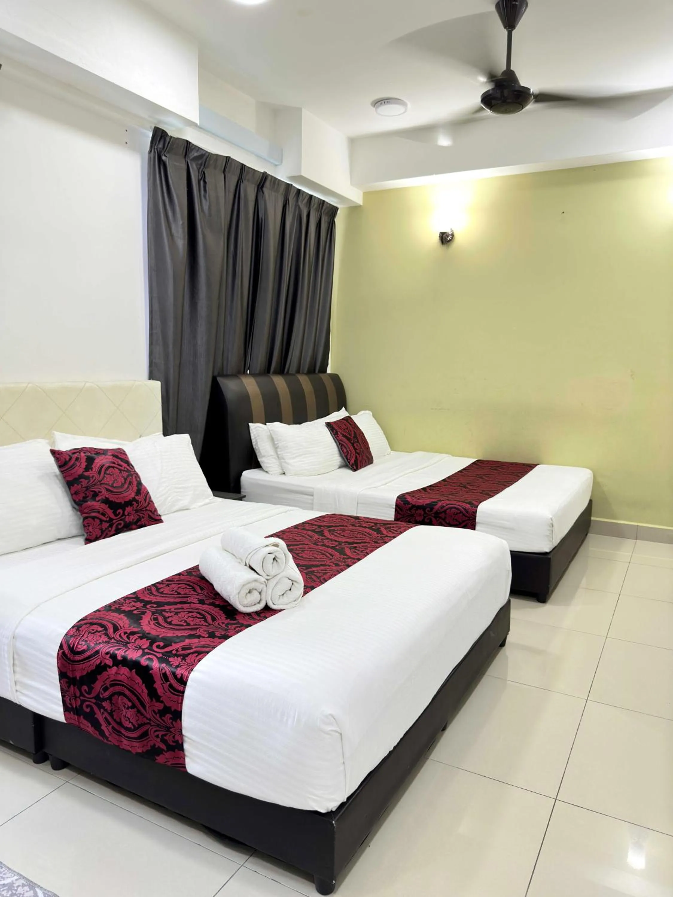 Bed in Cahaya Qaira Homestay @ D'Perdana Kota Bharu