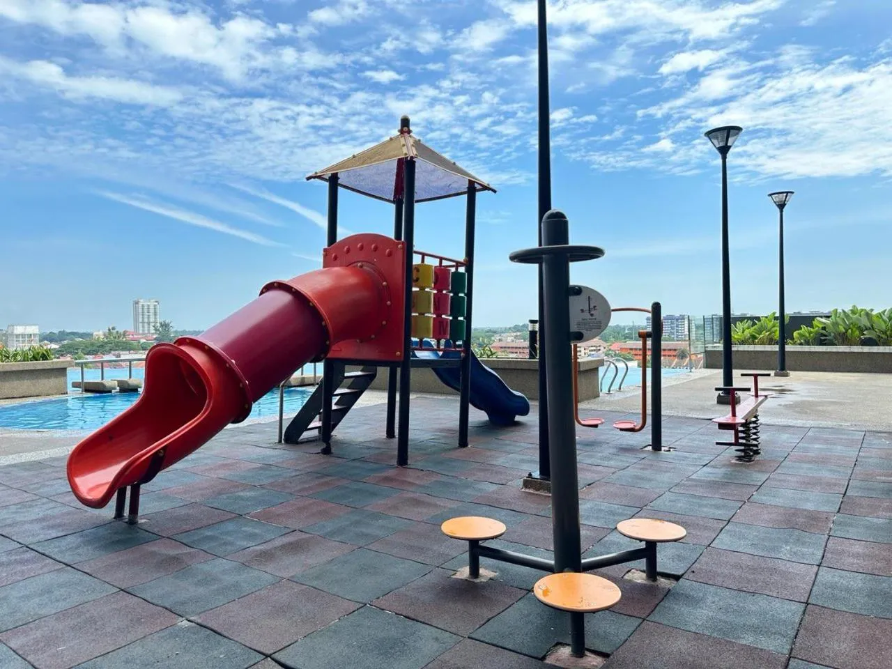 Children play ground in Cahaya Qaira Homestay @ D'Perdana Kota Bharu