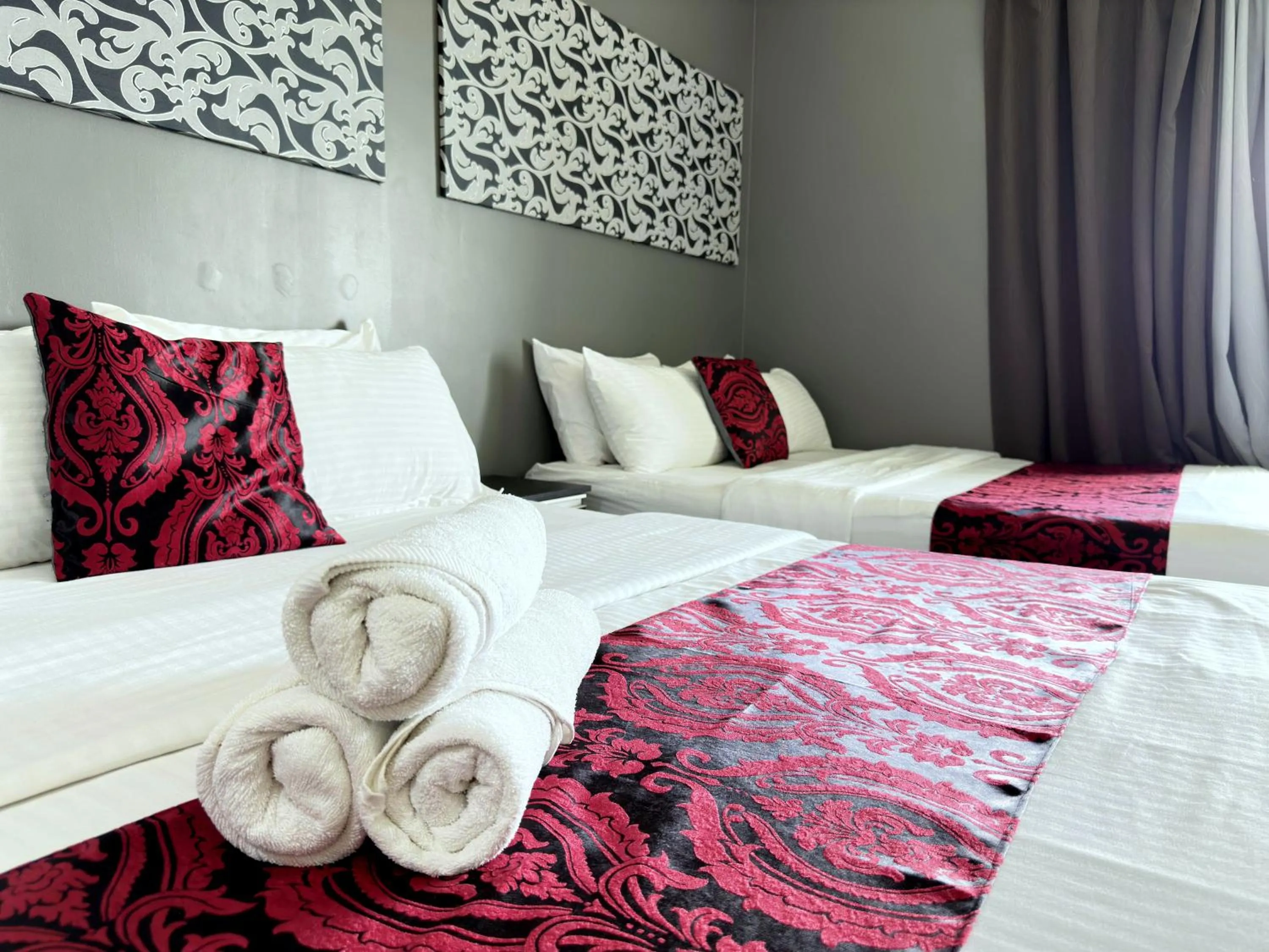 Bed in Cahaya Qaira Homestay @ D'Perdana Kota Bharu