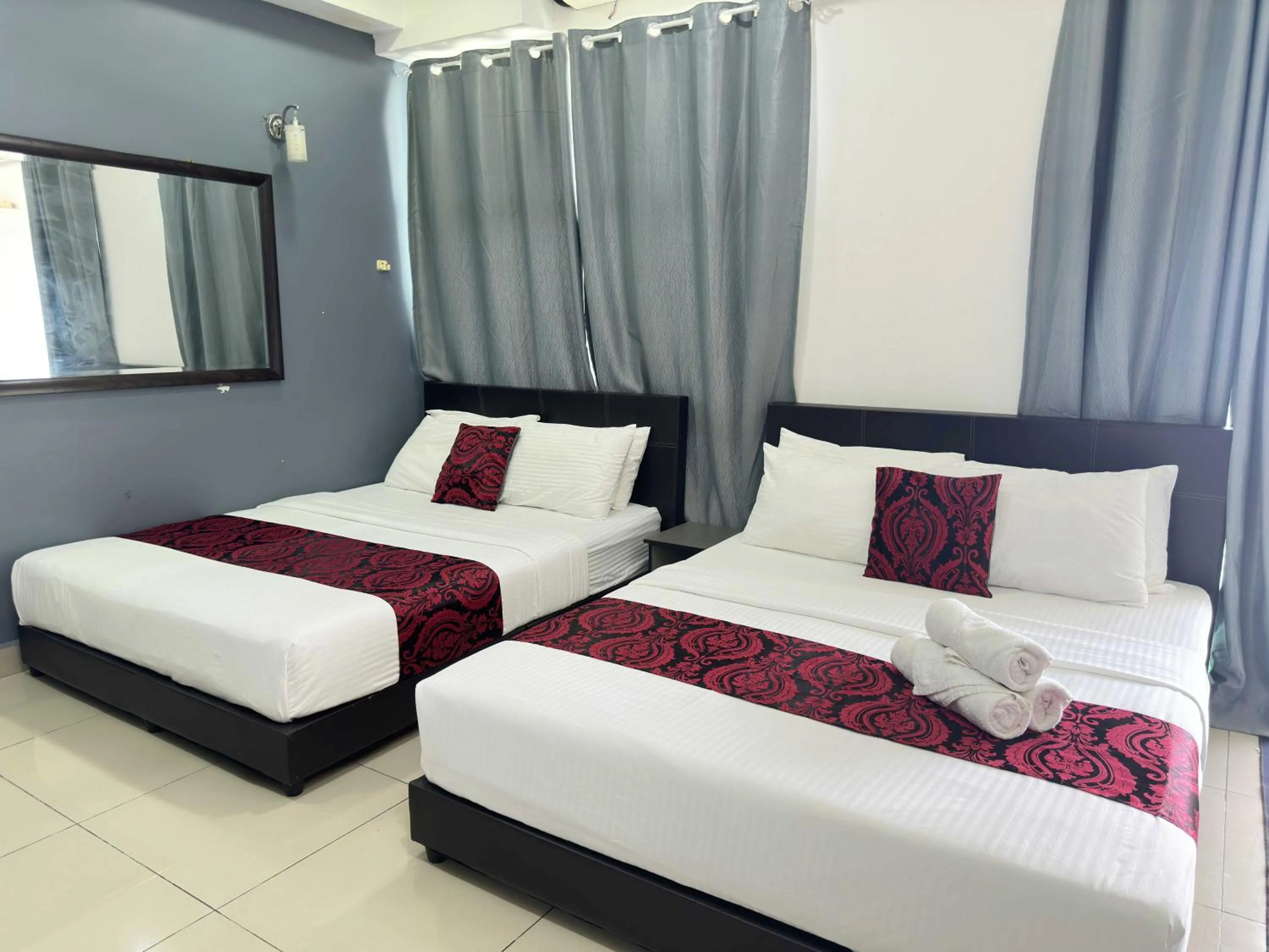 Bed in Cahaya Qaira Homestay @ D'Perdana Kota Bharu