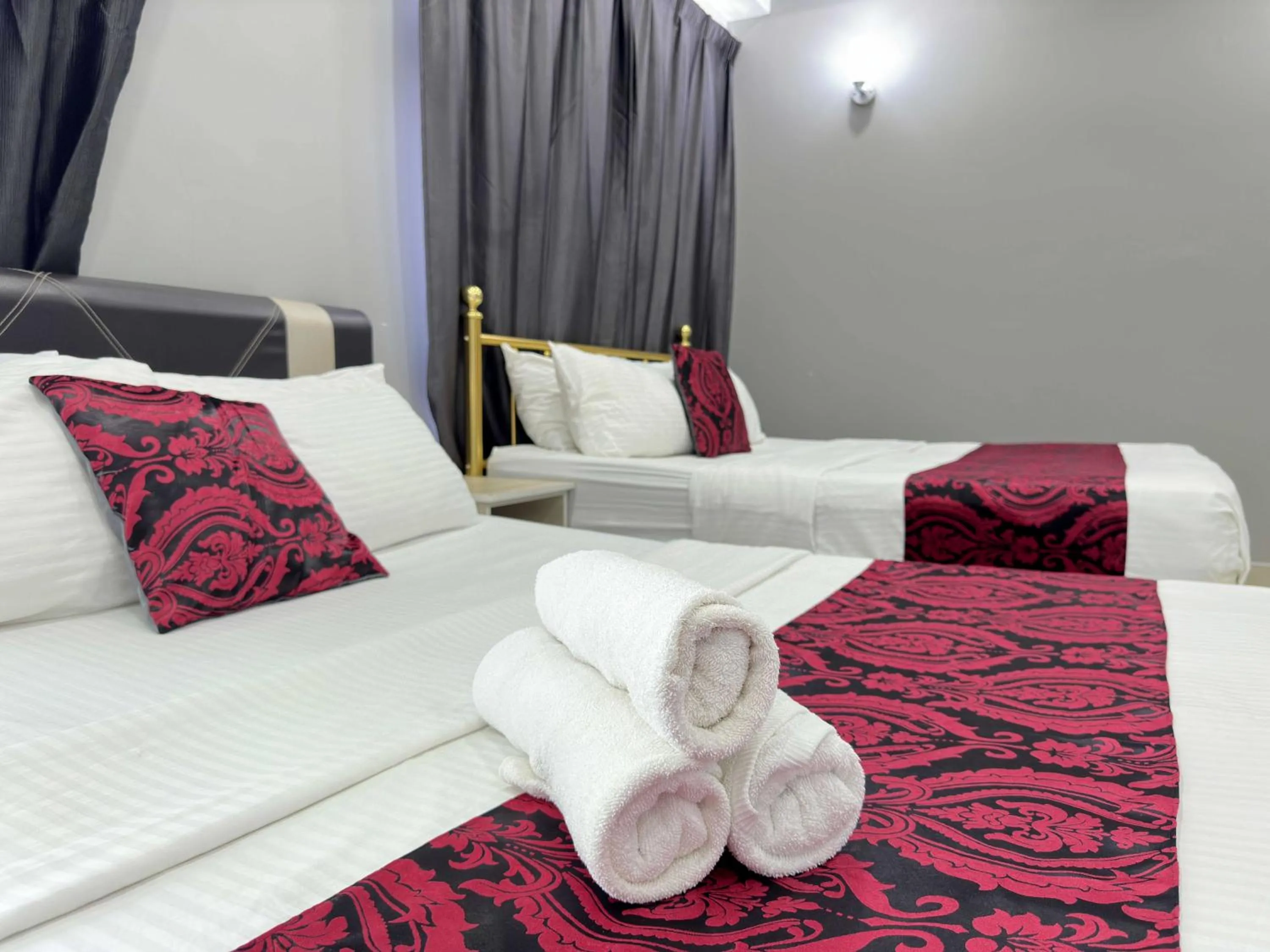 Bed in Cahaya Qaira Homestay @ D'Perdana Kota Bharu