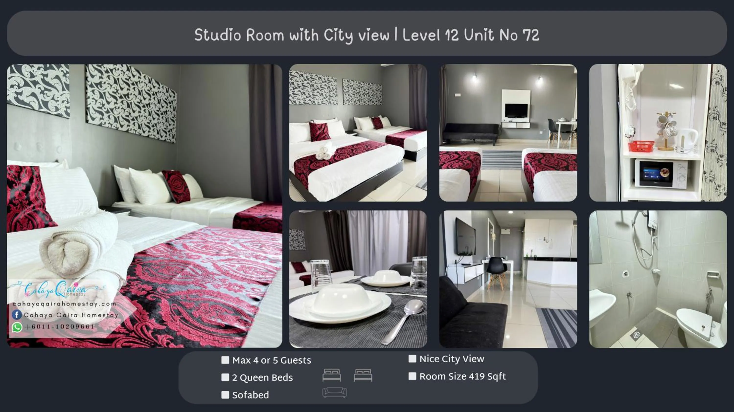 Bedroom, Bed in Cahaya Qaira Homestay @ D'Perdana Kota Bharu