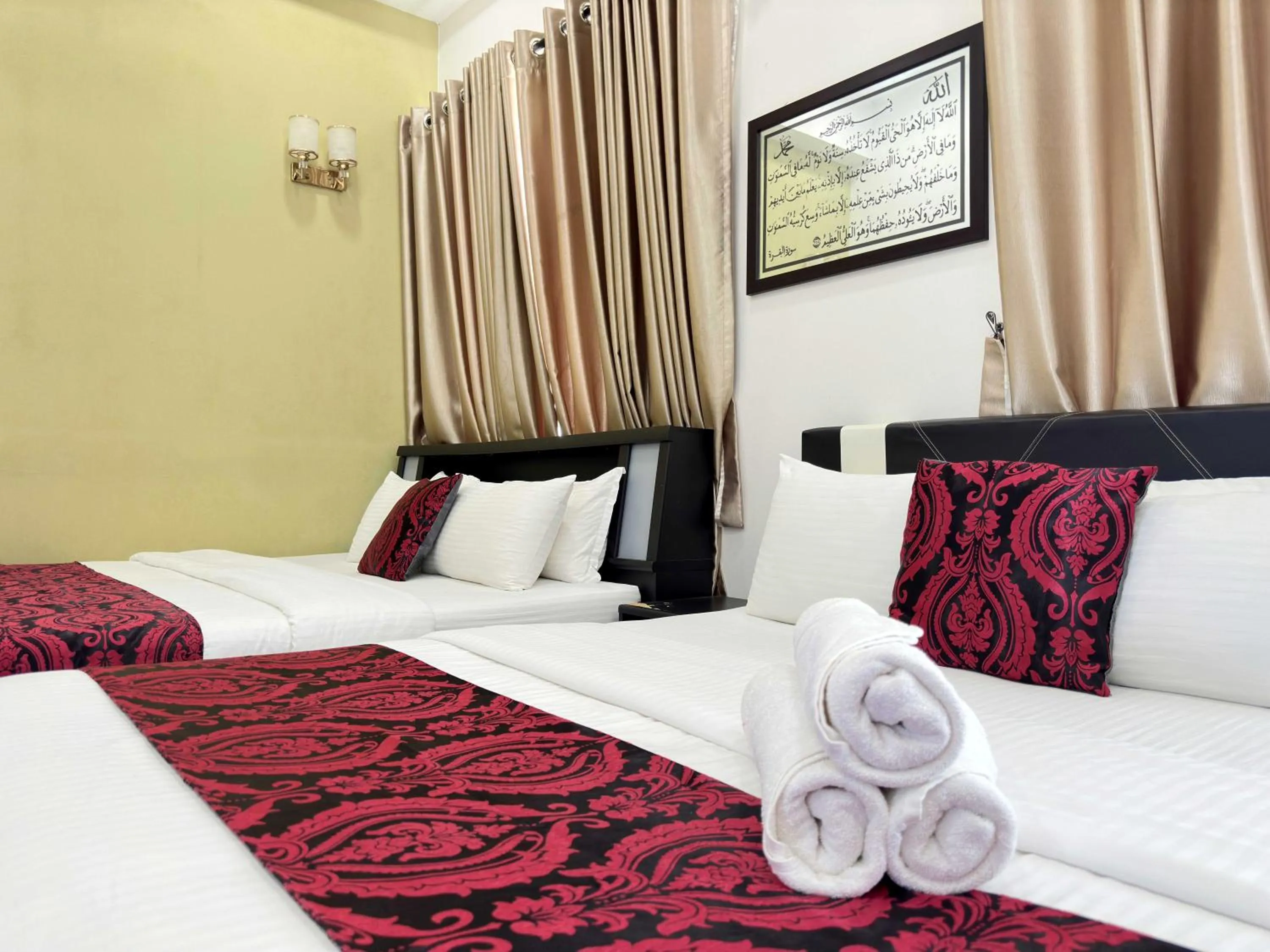 Bed in Cahaya Qaira Homestay @ D'Perdana Kota Bharu