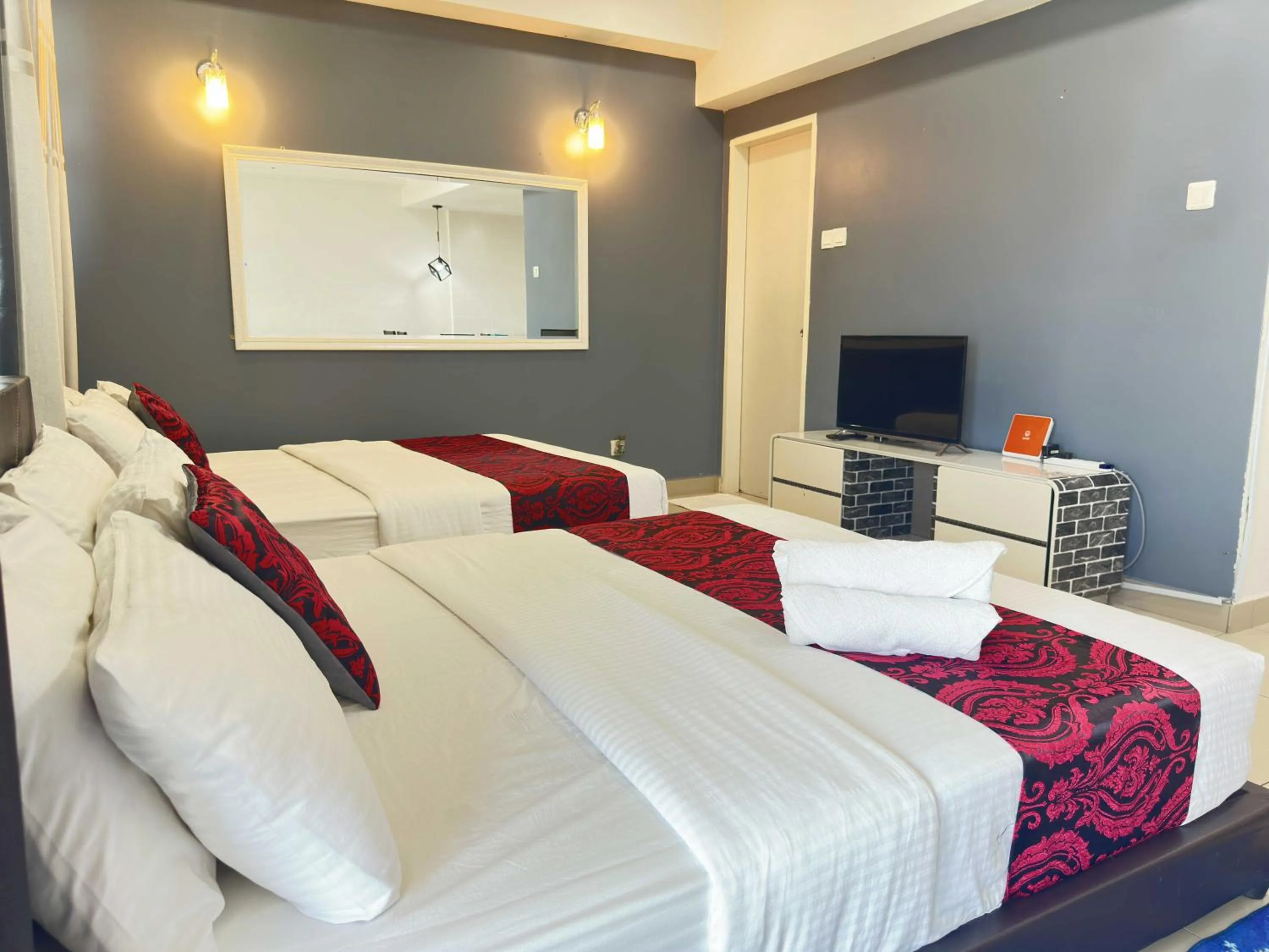 Bed in Cahaya Qaira Homestay @ D'Perdana Kota Bharu