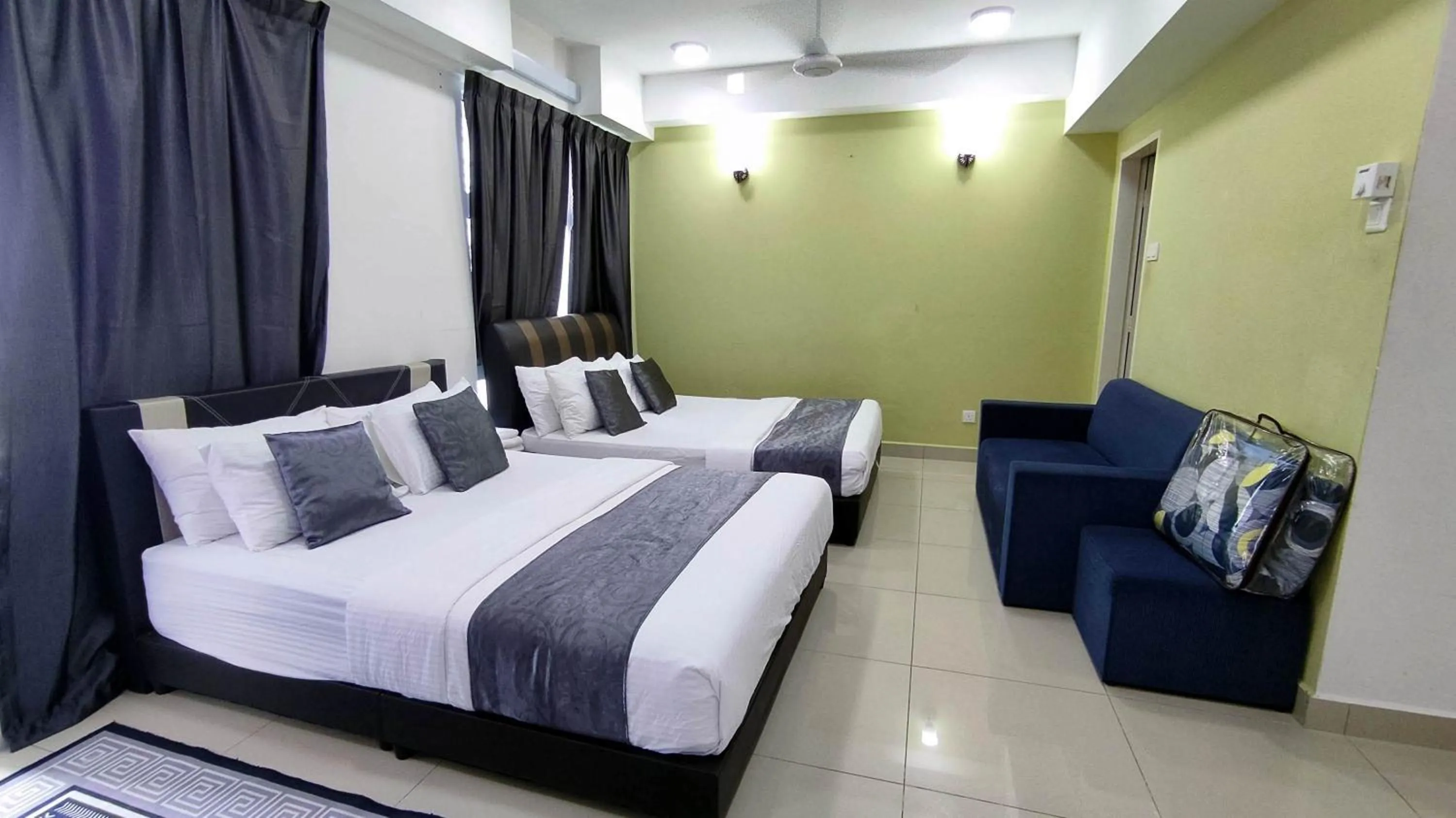 Bed in Cahaya Qaira Homestay @ D'Perdana Kota Bharu