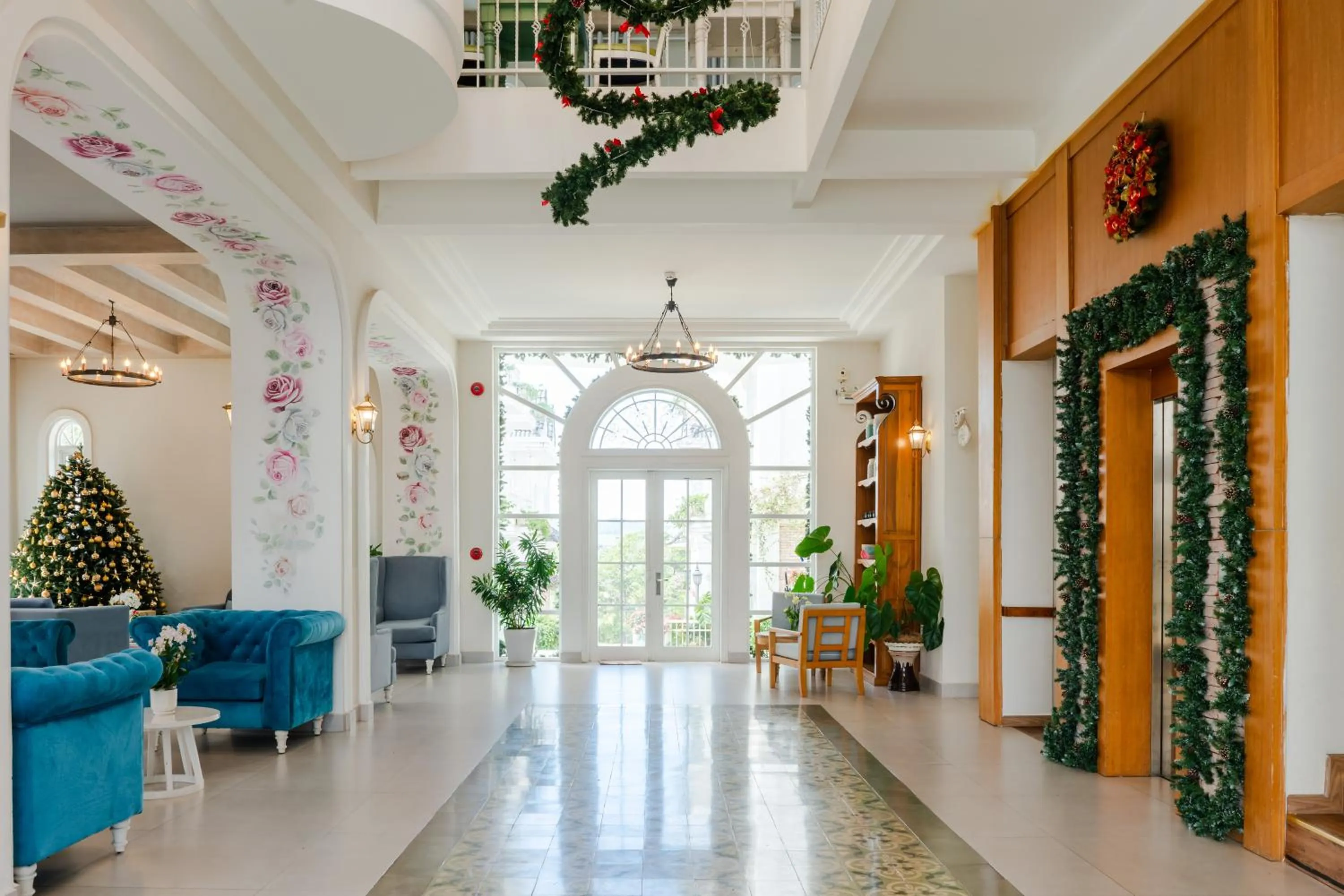 Lobby or reception in Dalat De Charme Village