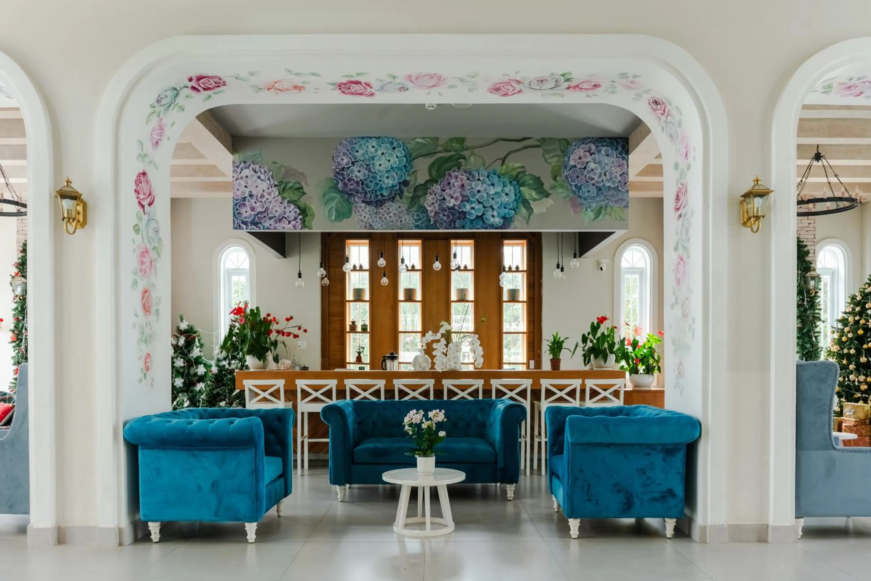 Lounge or bar in Dalat De Charme Village