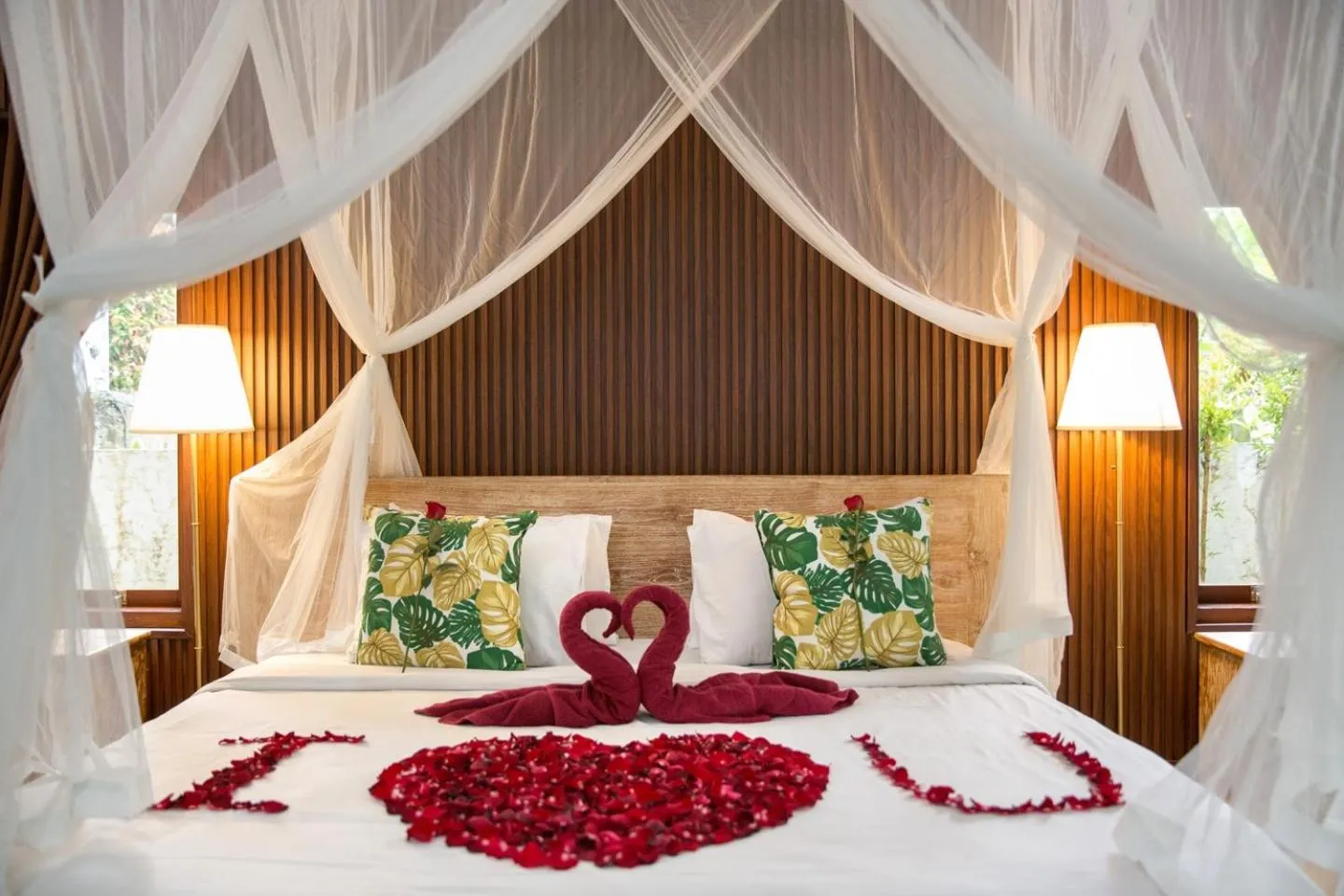 Bed in Tamyang Ubud Villas