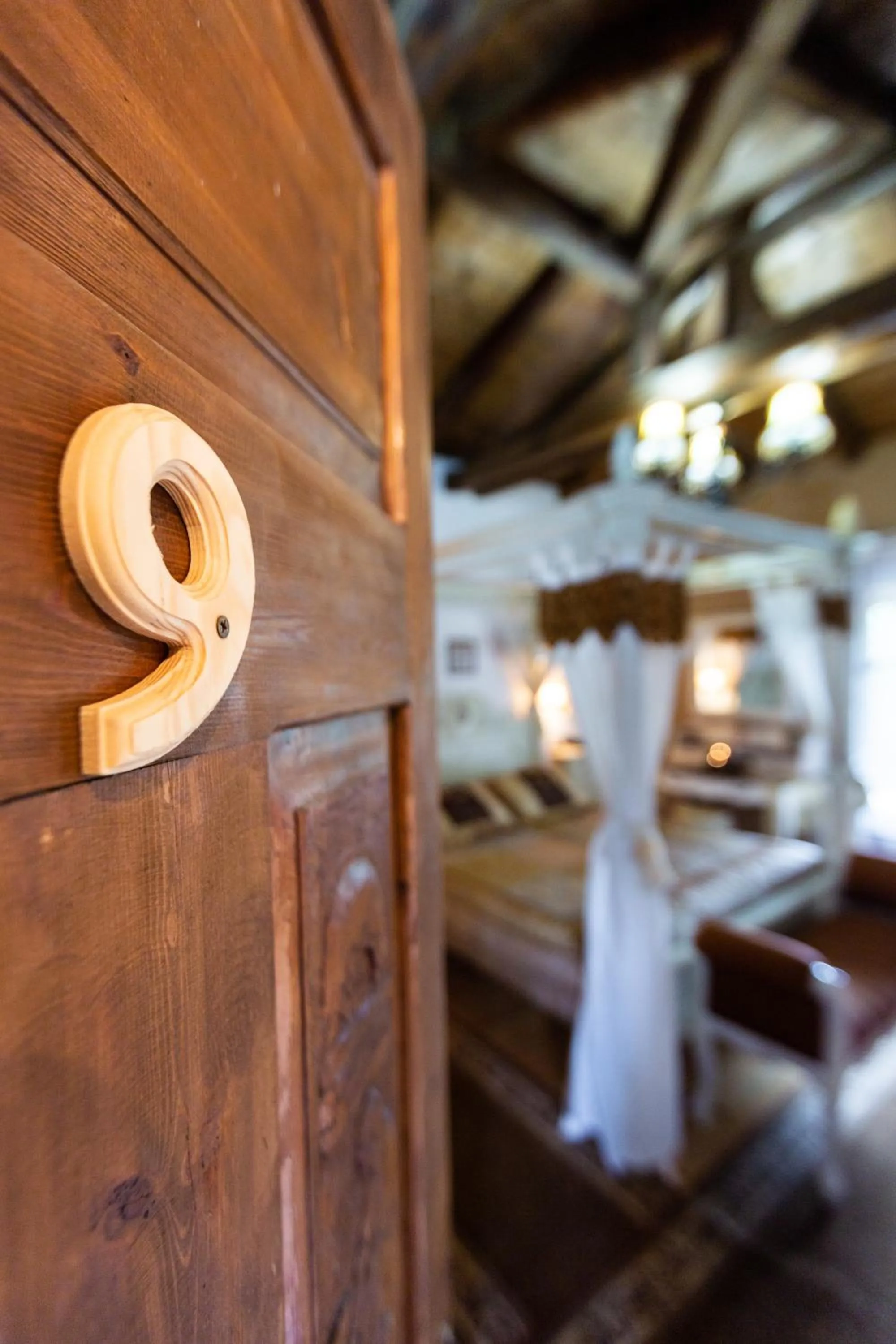 Bed in La Moara Boutique Hotel