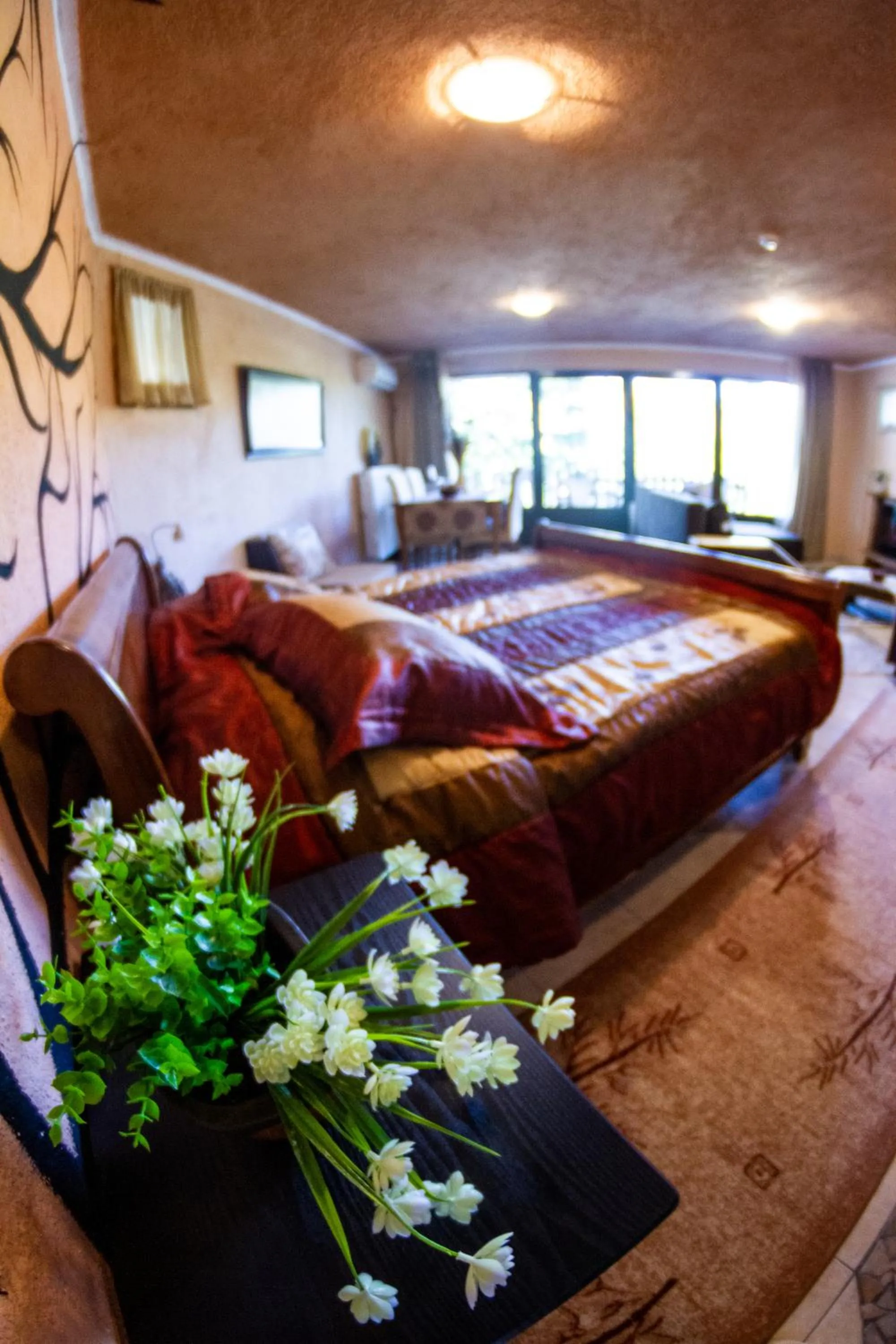 Bed in La Moara Boutique Hotel