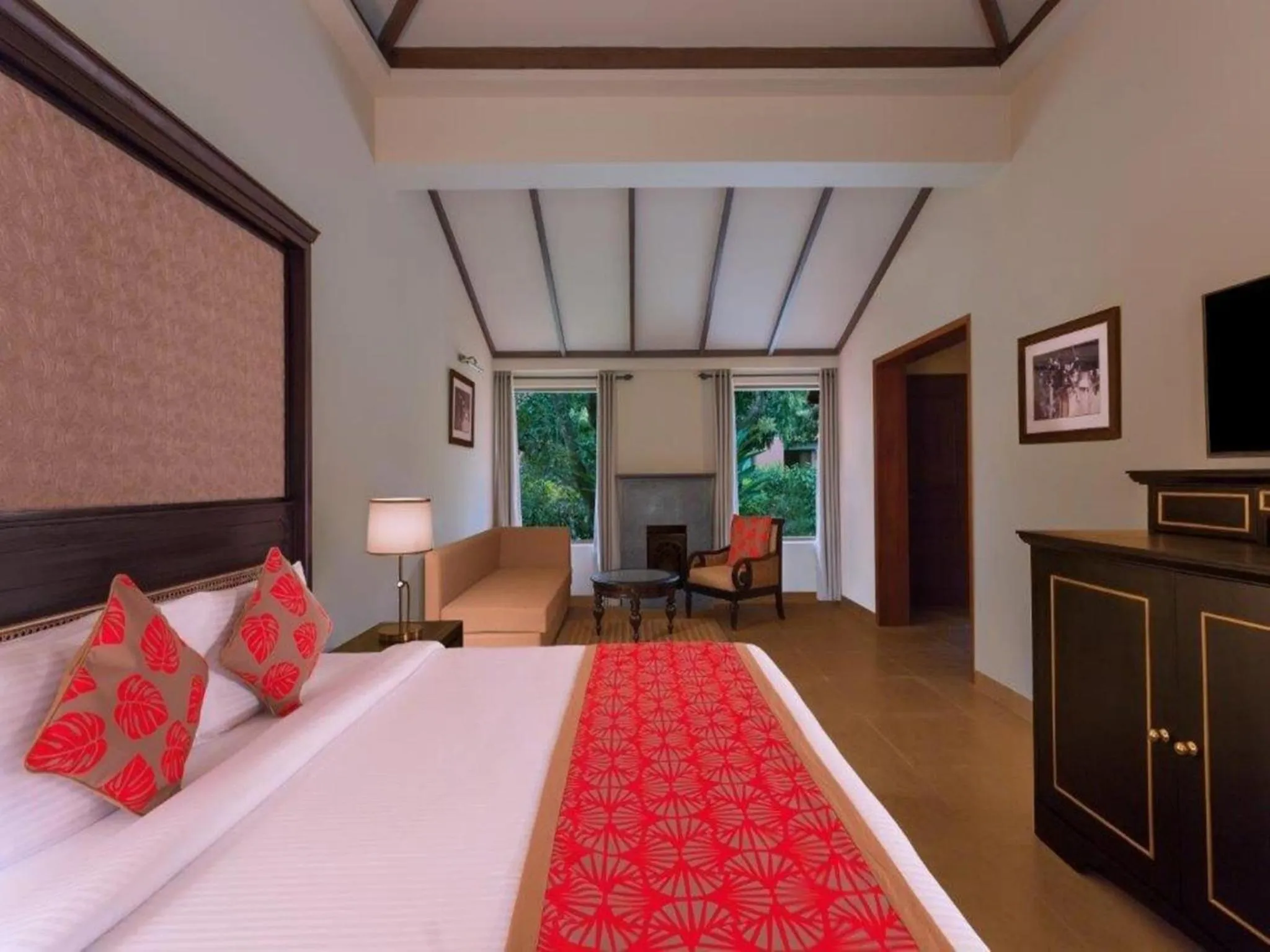 Bedroom, Bed in Taj Corbett Resort and Spa Uttarakhand