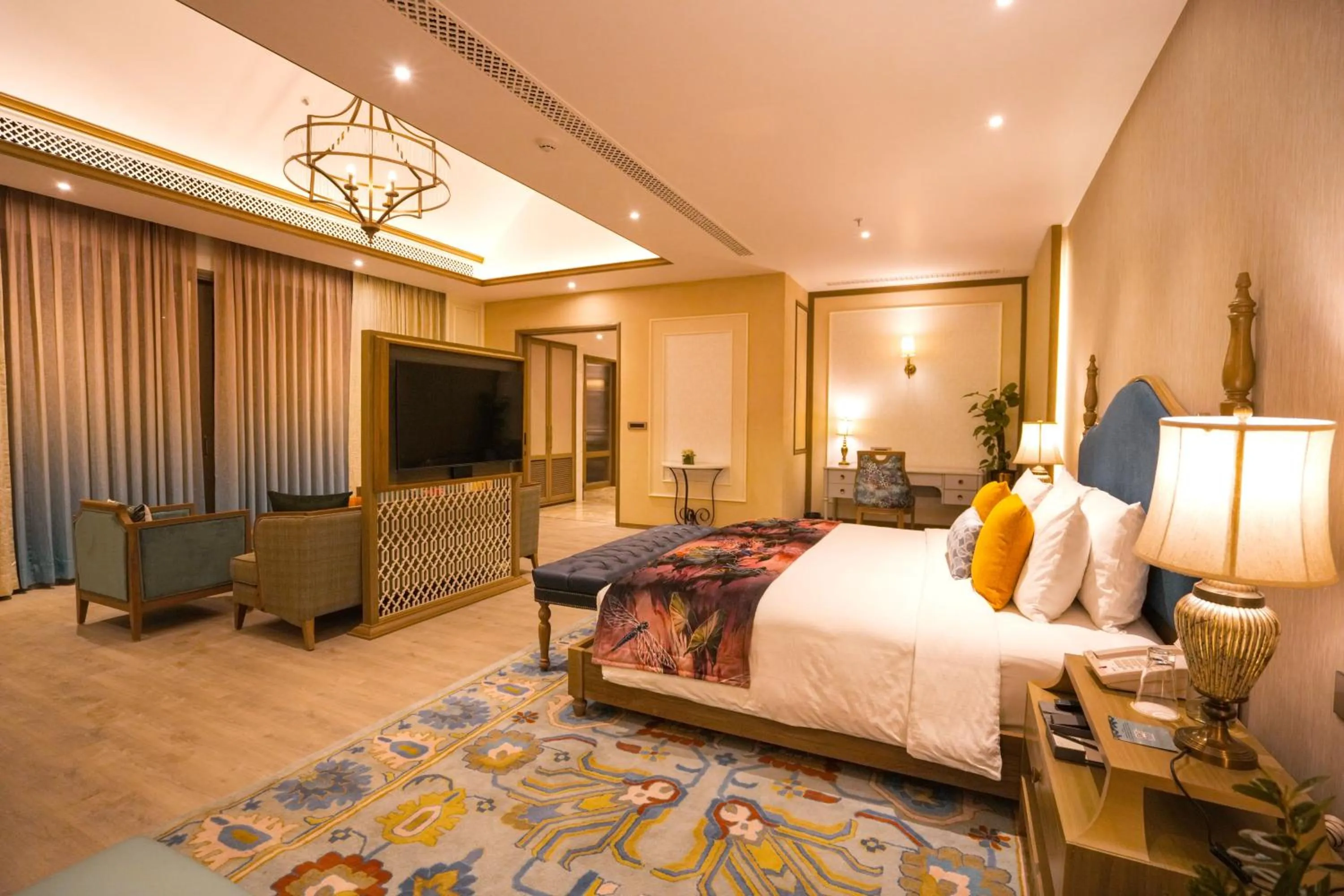 Bed in Taj Corbett Resort and Spa Uttarakhand