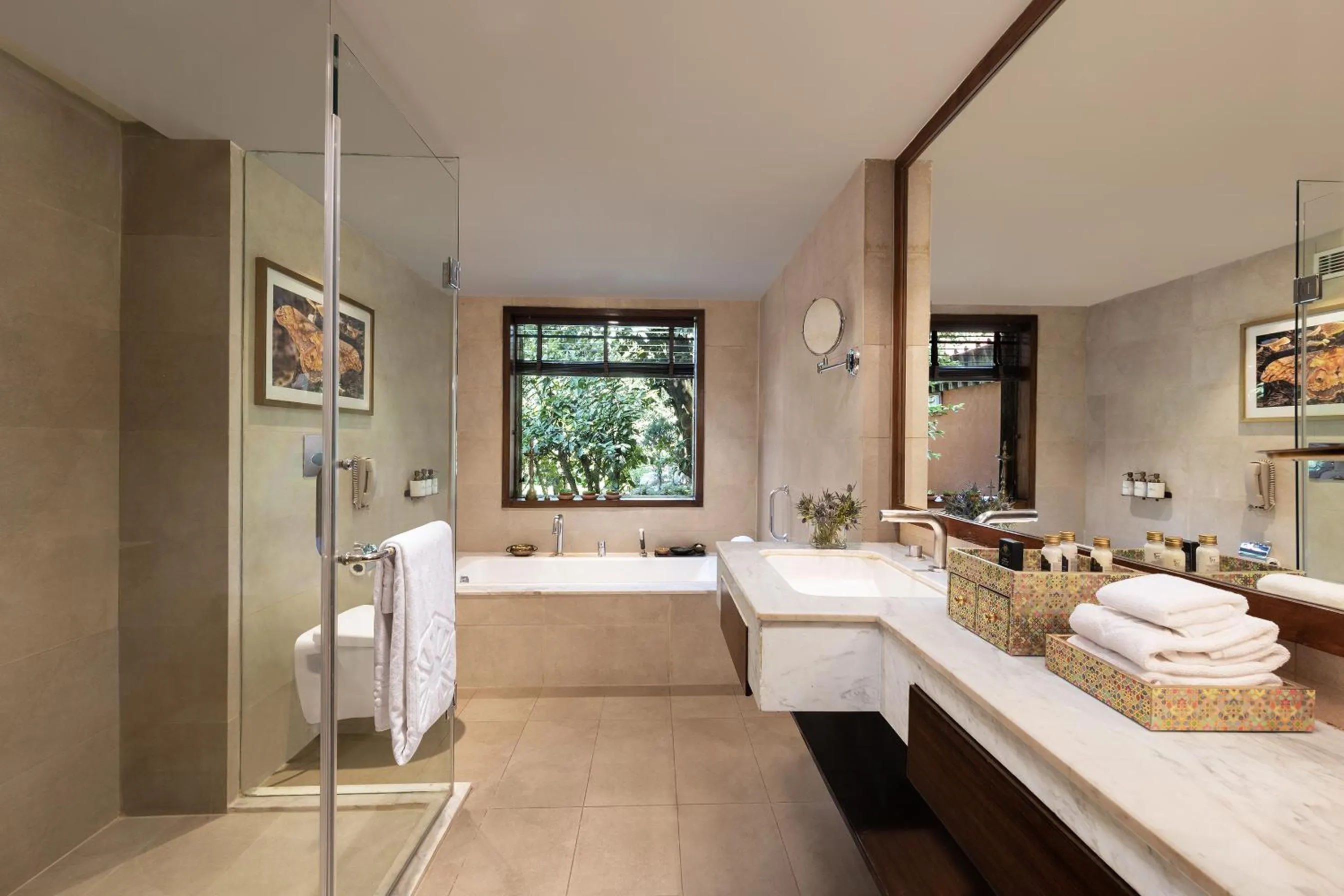 Bed in Taj Corbett Resort and Spa Uttarakhand