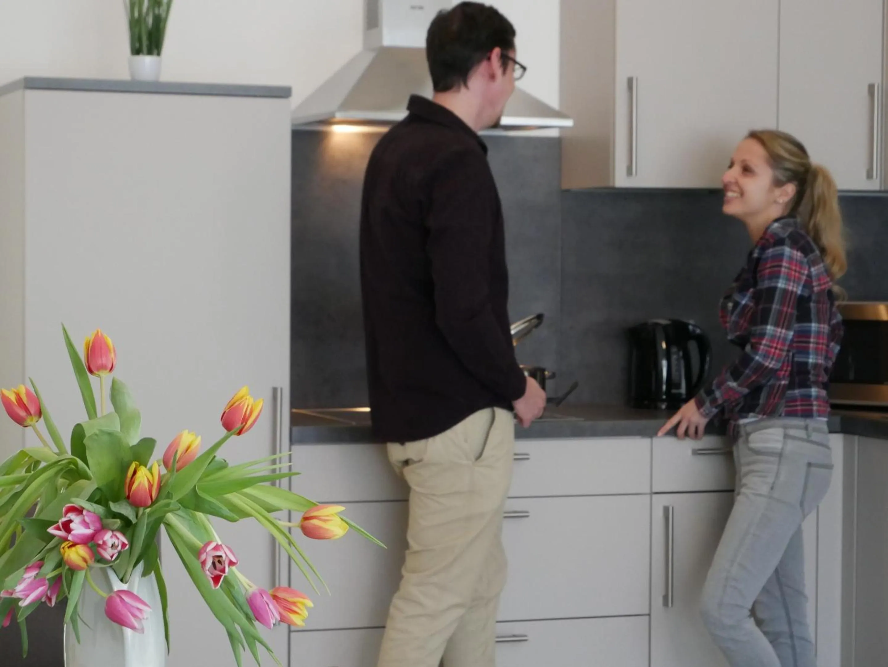 Kitchen or kitchenette in Hotel & Mühlenapartments