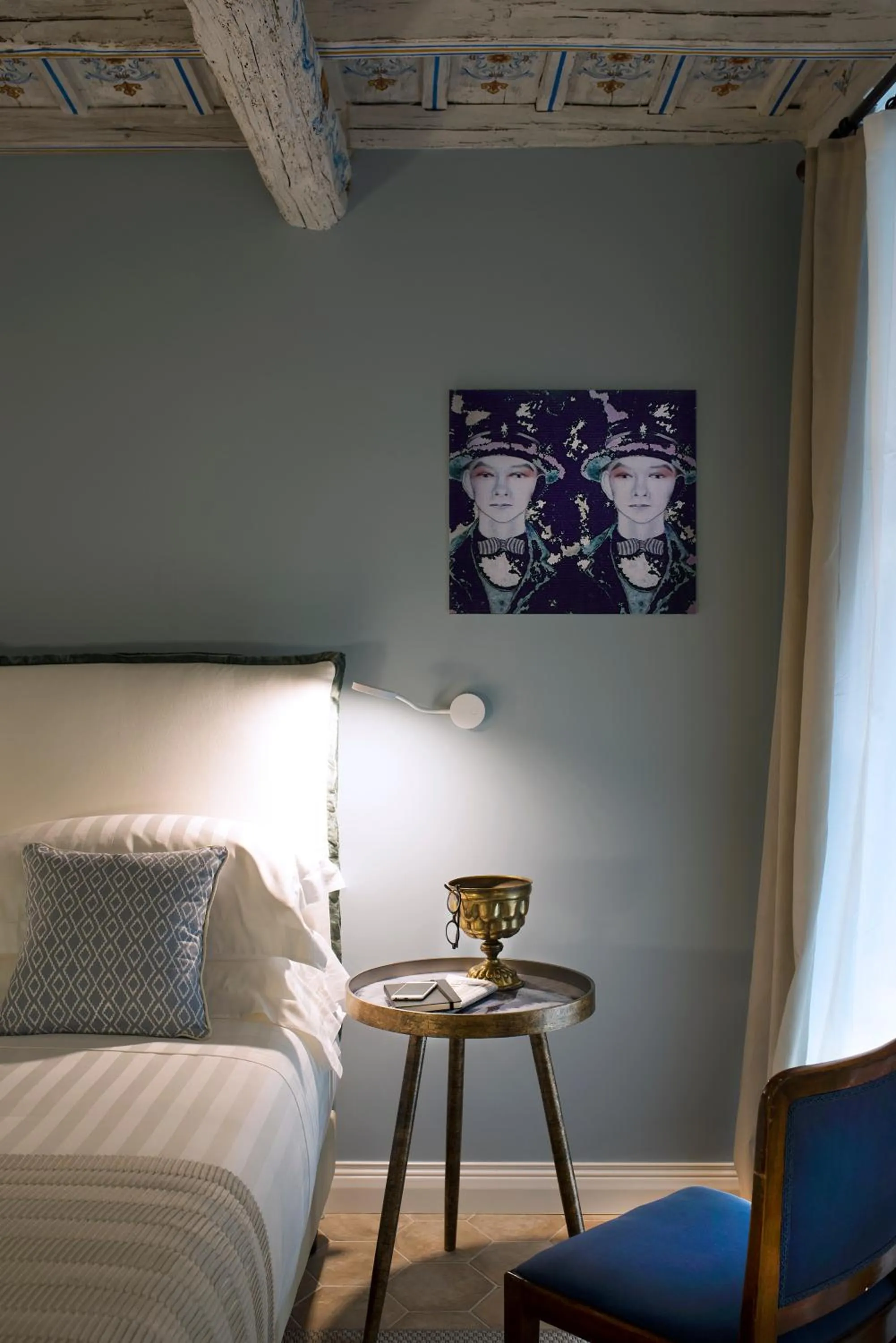 Decorative detail, Bed in Palazzo Caruso