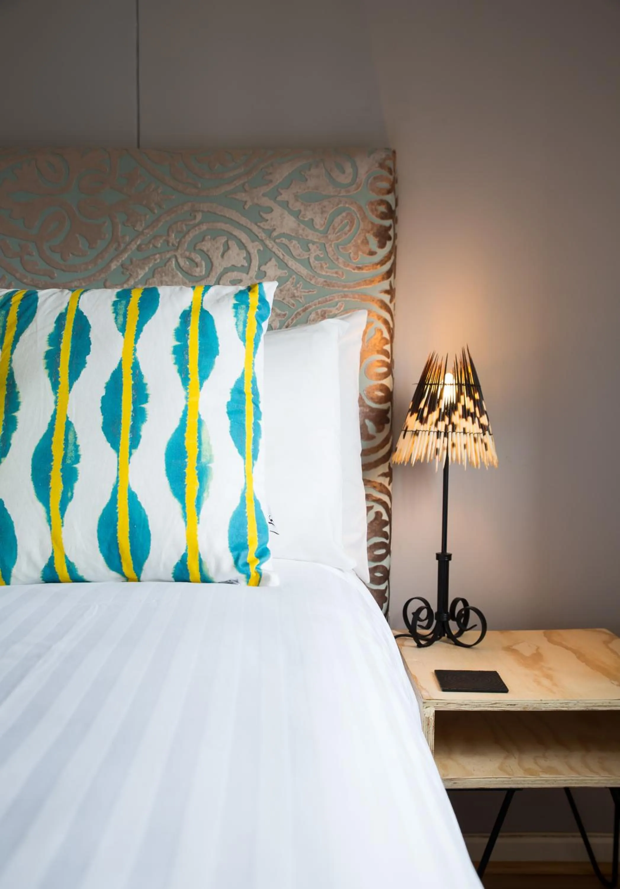 Decorative detail, Bed in Derwent House