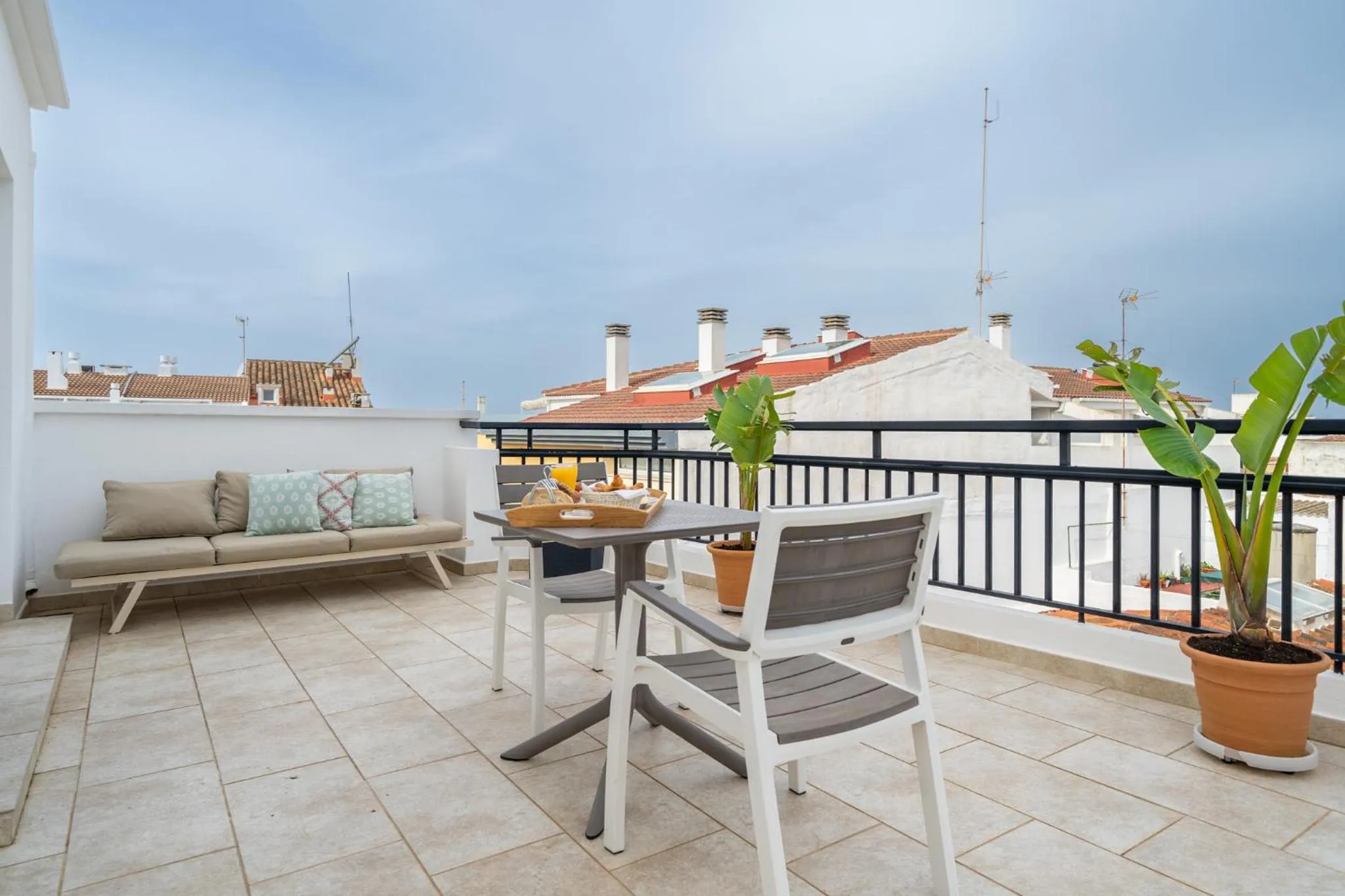 Balcony/Terrace in Hostal Menurka