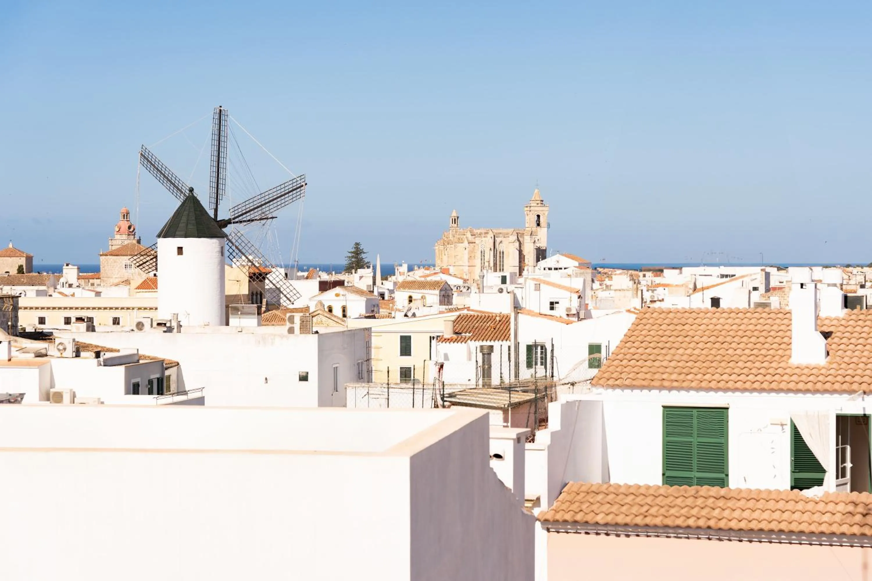 City view in Hostal Menurka