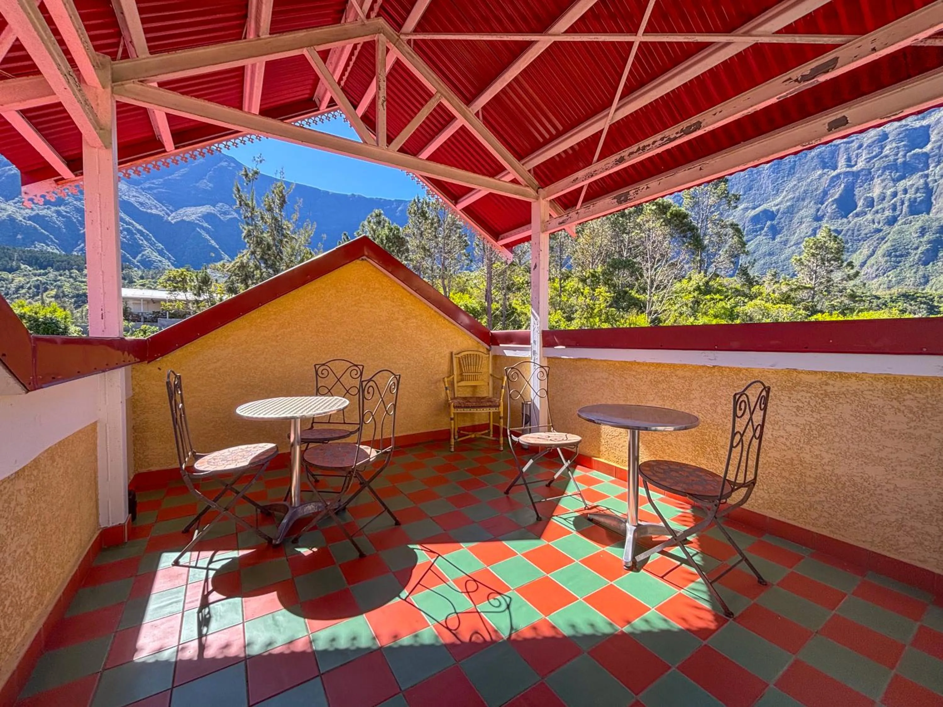 Patio in Hotel Le Cilaos