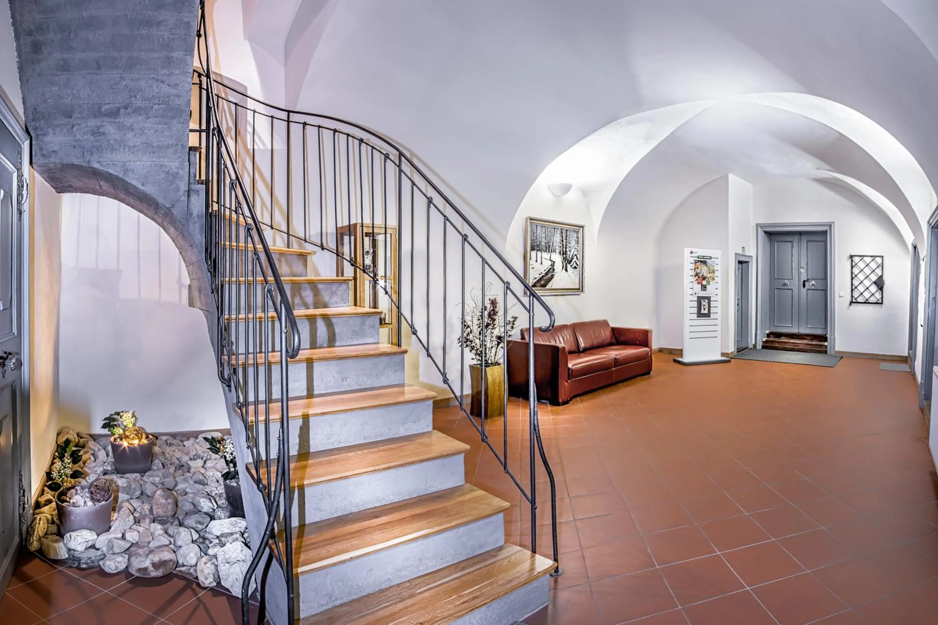 Lobby or reception in Apartmany Chornitzeruv dum