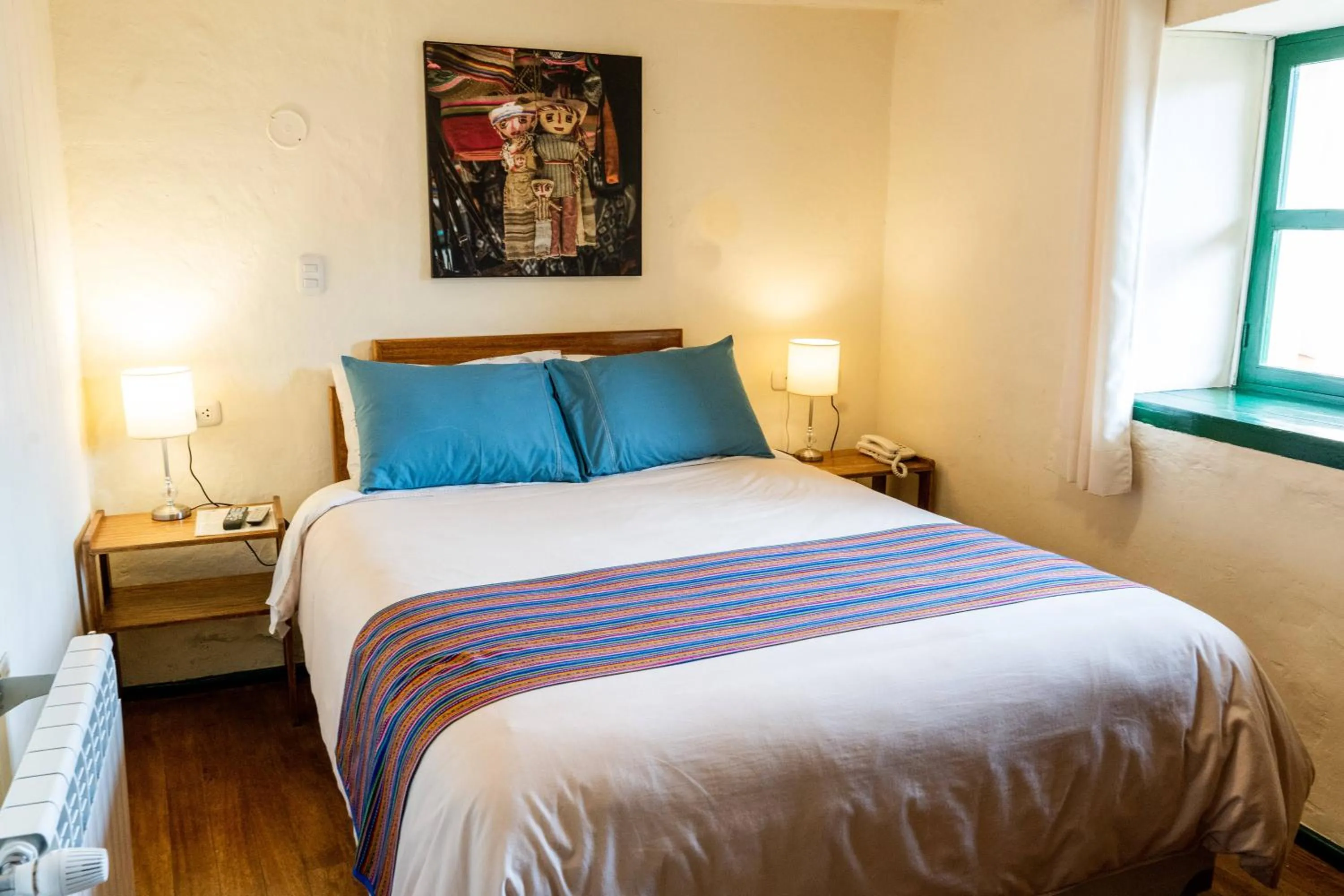 Bed in Hostal Corihuasi