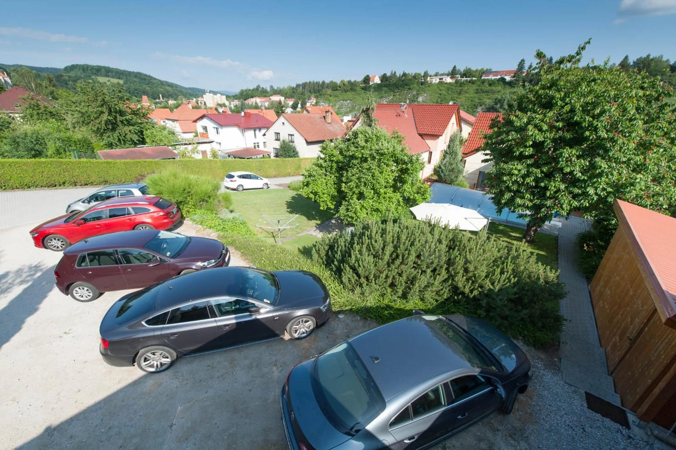 Bird's eye view in Hotel Garni Pod Skalkou