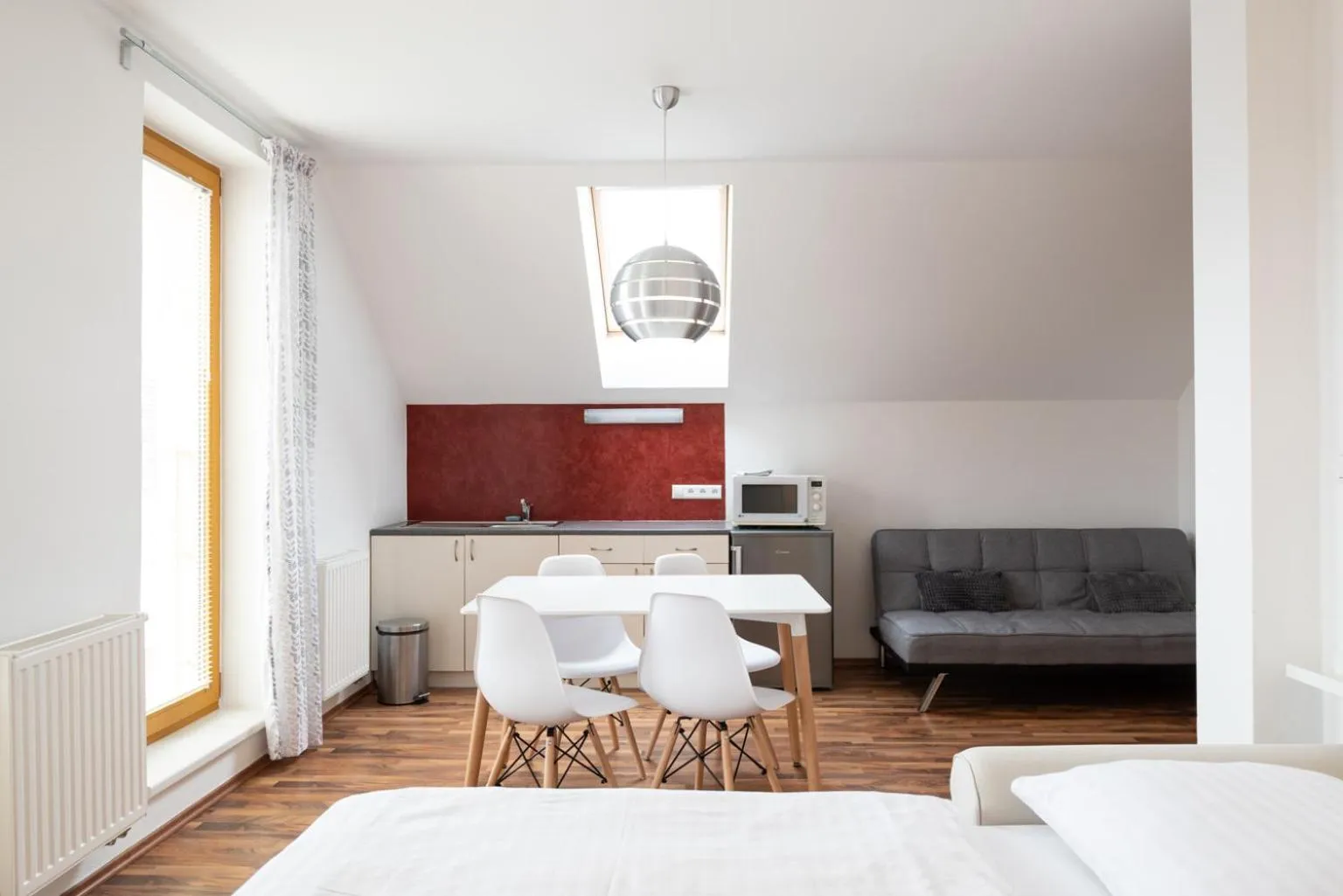 kitchen, Bed in Hotel Garni Pod Skalkou