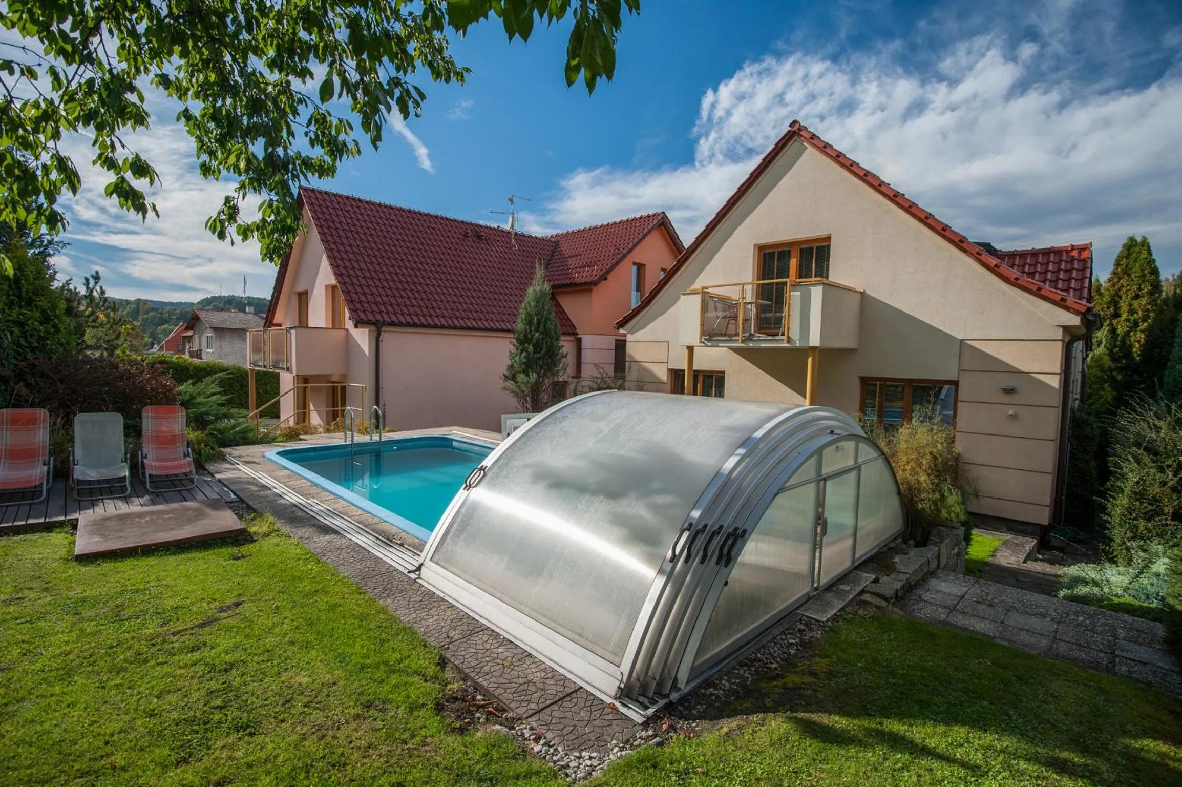 Swimming pool in Hotel Garni Pod Skalkou