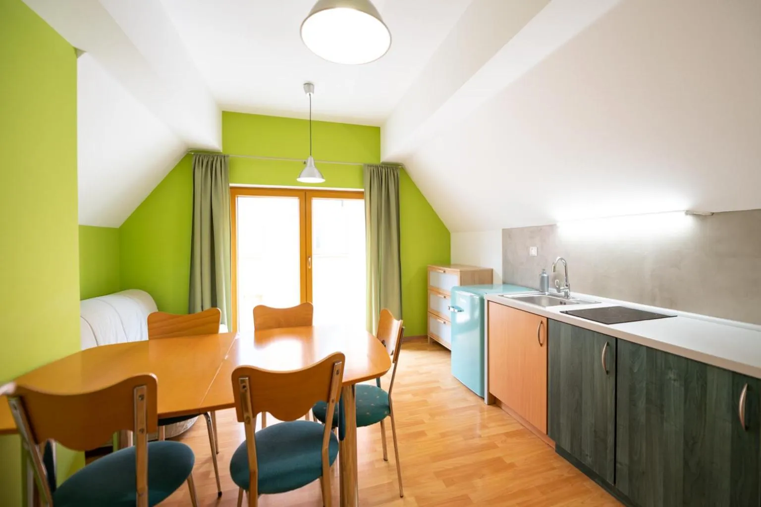 Kitchen or kitchenette in Hotel Garni Pod Skalkou