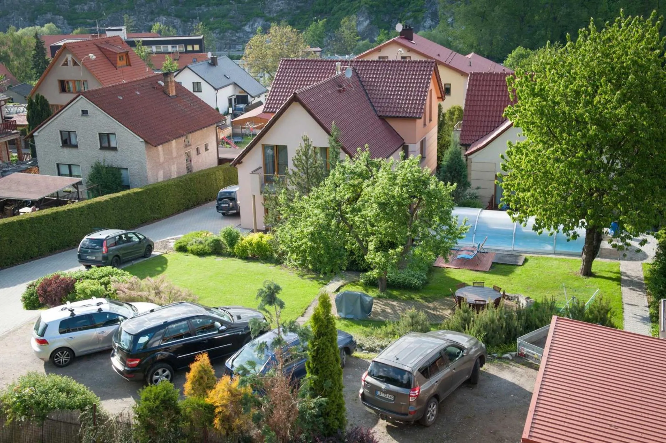 Bird's eye view in Hotel Garni Pod Skalkou